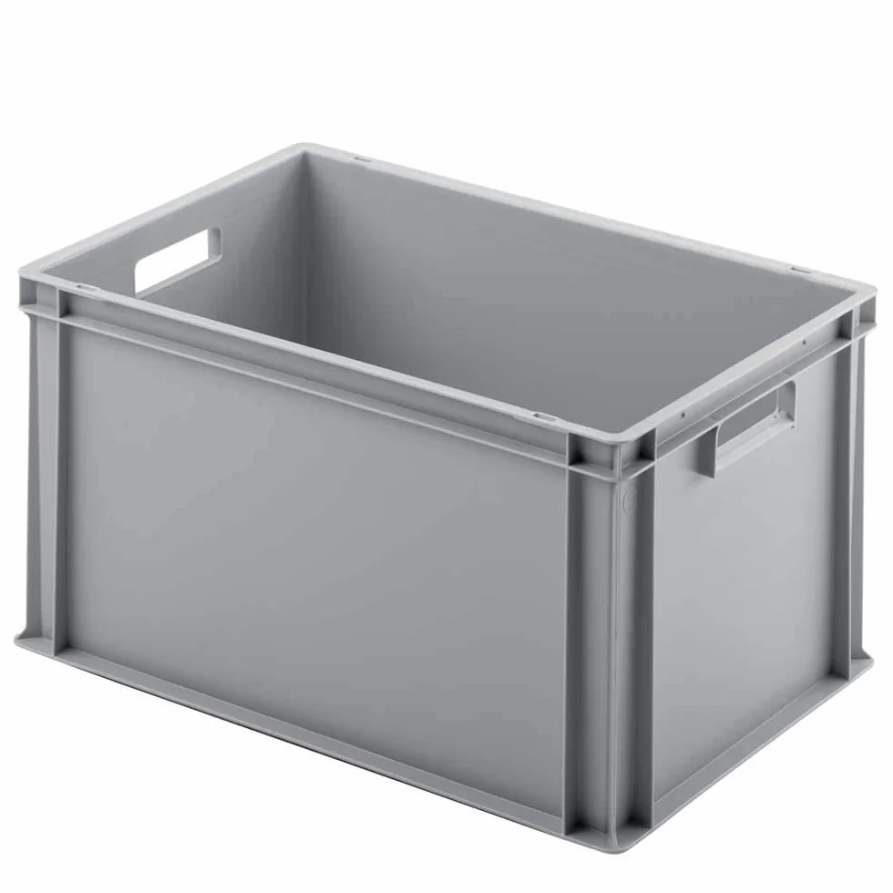 10 eurodepósitos, 600 x 400 x 320 mm (largo x ancho x alto), Juego ahorro, Incluye: 1 carrito de transporte