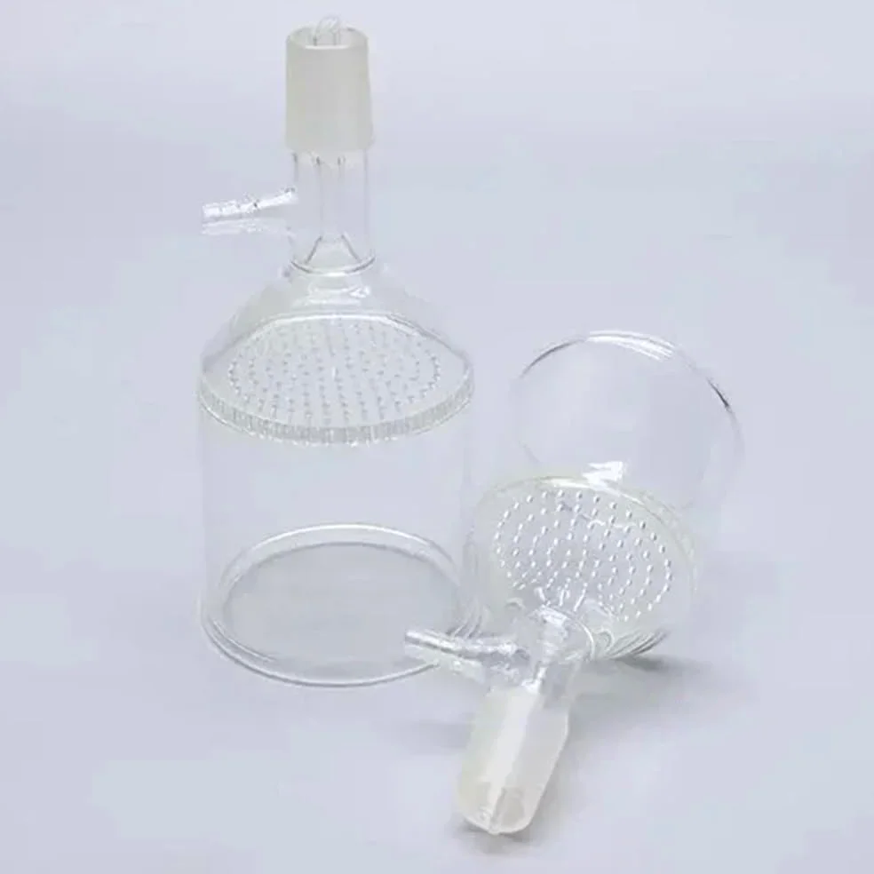 Cristalería de Laboratorio Embudo de vidrio de laboratorio con boca de succión lateral, puerto de molienda estándar de 30 ml a 1000 ml, n.° 24, 1 unidad(1000ml)