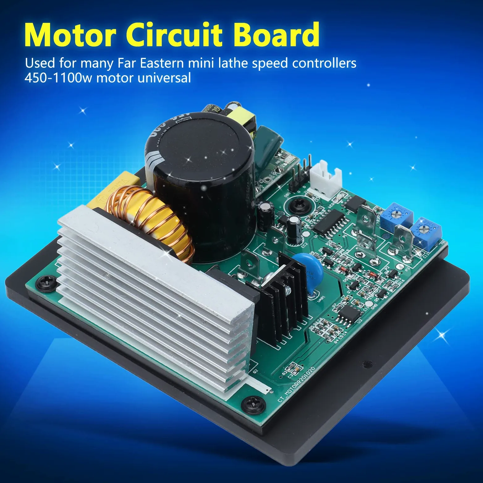 Mini Placa Controladora de Velocidad de Torno 450-1100W Motor AC110/240V DC 0-180V Salida para Torno Doméstico