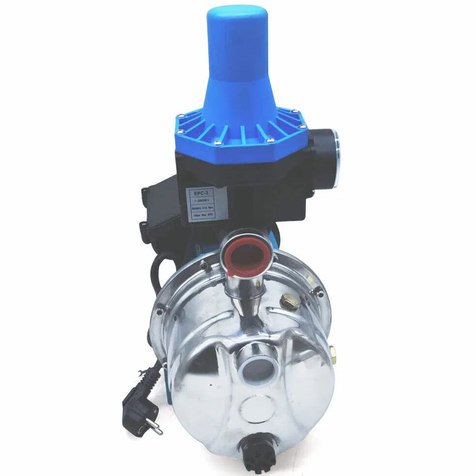 Bomba centrífuga 3600 L/h 1100 W, bomba de jardín, con control de bomba, bomba de agua doméstica, IP44, altura de extracción, 50 m