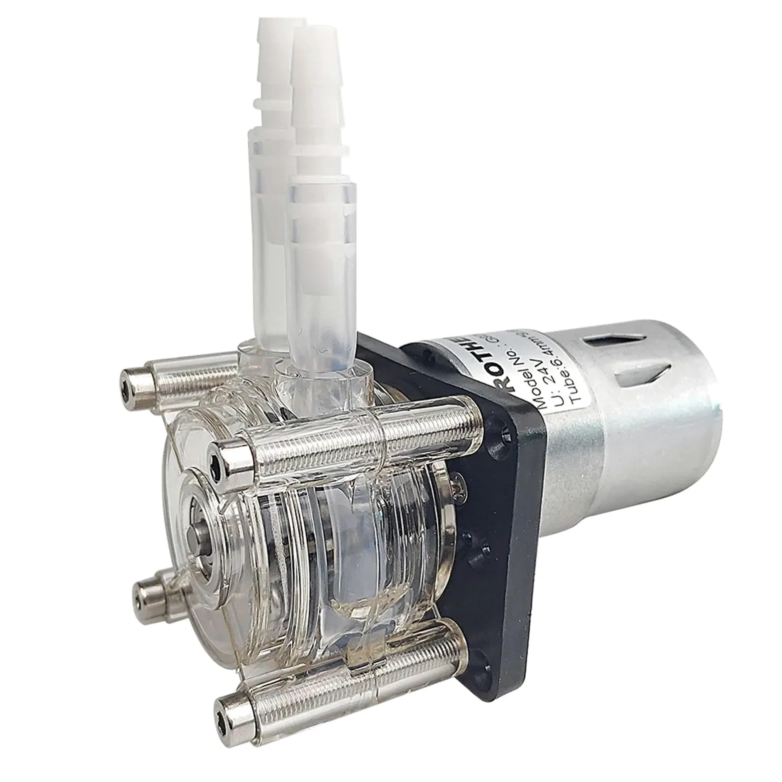 Bomba Peristáltica Bomba peristáltica de 12 V/24 V CC, 500 ml/min, dosificadora for vacío, acuario, laboratorio, análisis(Pharmed BPT tube,24V)