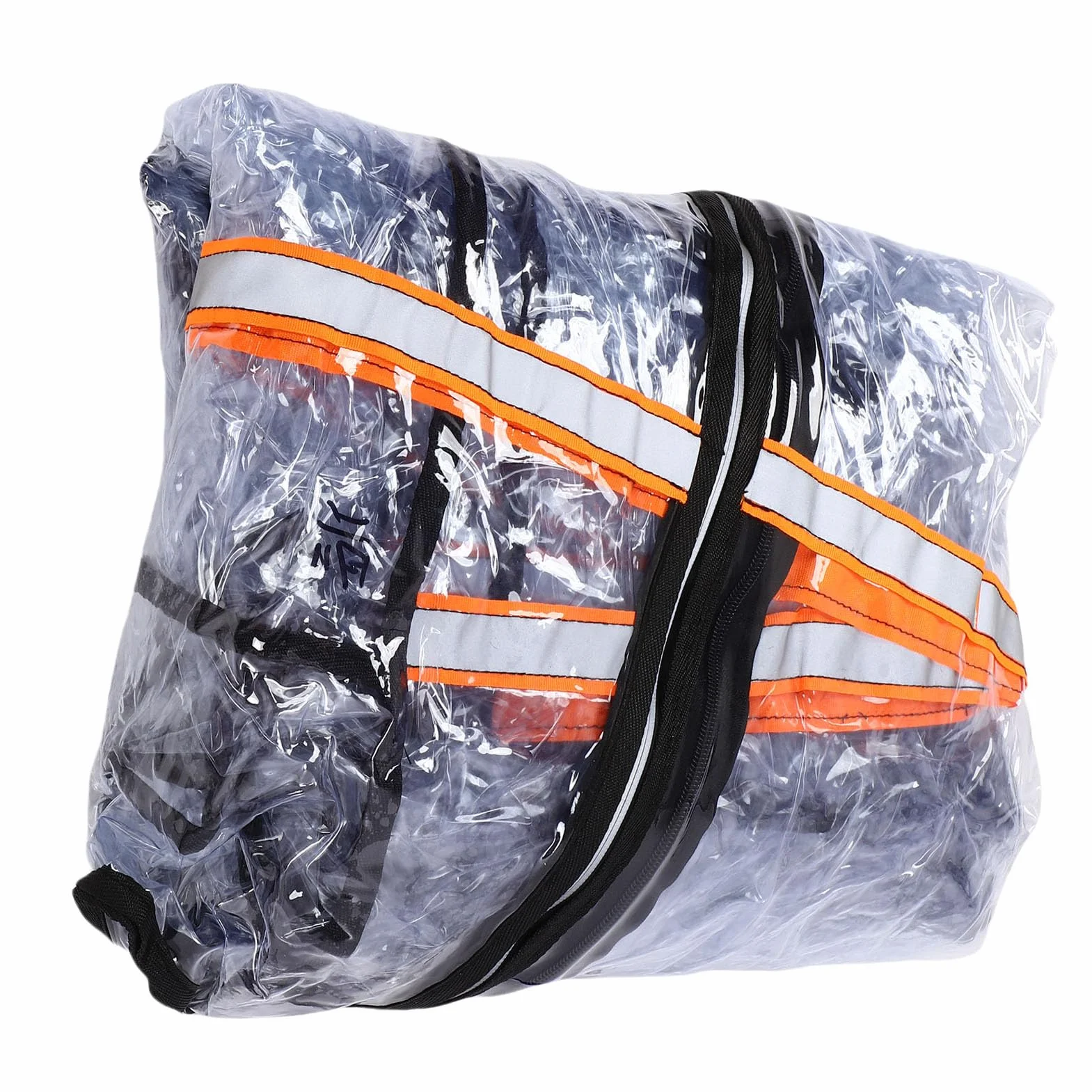 Focket Funda Universal para Montacargas, Resistente a la Lluvia, Transparente e Impermeable, para Cabina de hasta 2700 Kg, con Franjas Reflectantes para Lluvia, Nieve y polvo.