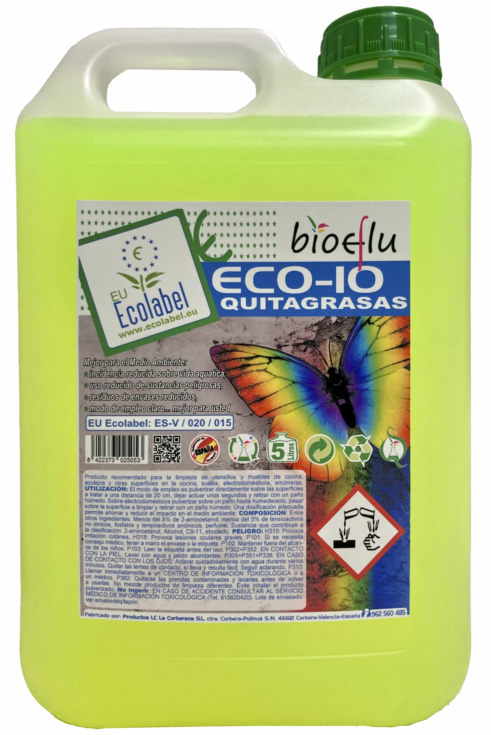 BIOEflu ECO10 Quitagrasas Ecológico - 5000 ml