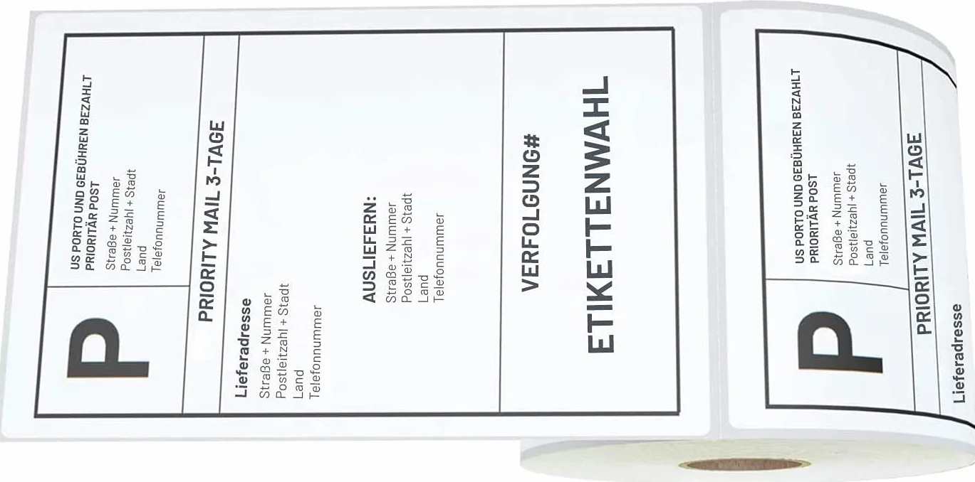 LEYF Etiquetas de envío autoadhesivas 100 mm x 150 mm 24 rollos térmicas 8880 etiquetas