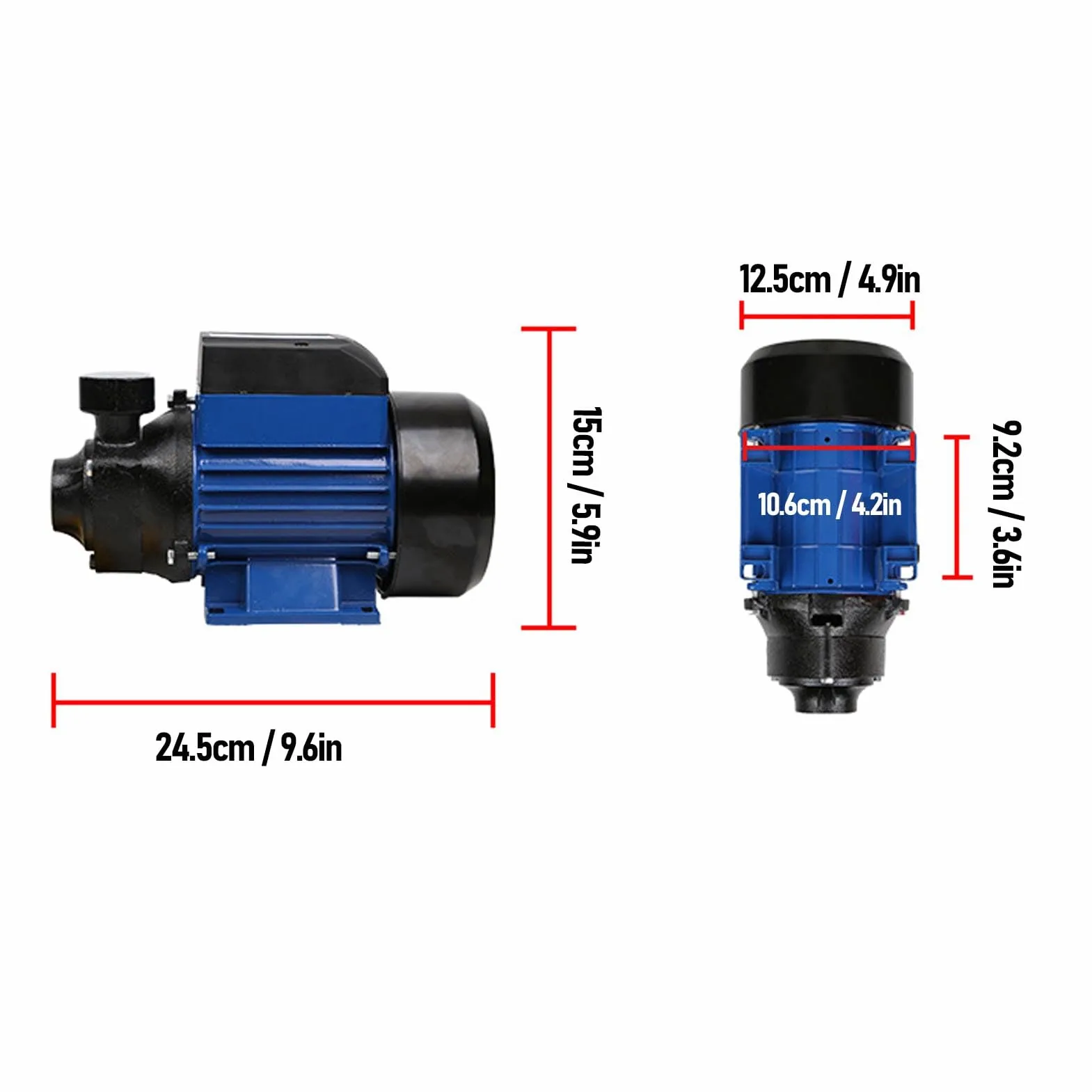 Bomba de Pozo Solar, Bomba de Agua Sumergible de 230 W 25 M con Diseño de Rodamiento de Bolas Doble, para Estanques de Transferencia de Agua de Riego, Tanques, Pozos Poco