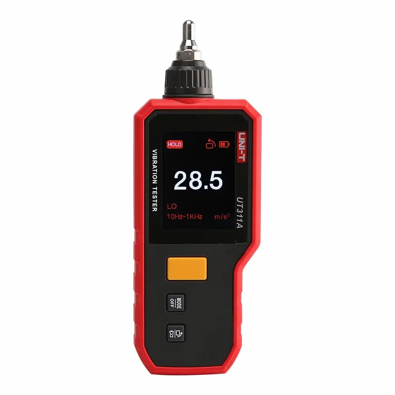 UNI-T UT312A Series Vibration Testers measure vibration acceleration, velocity full view 2.4″ TFT color screen