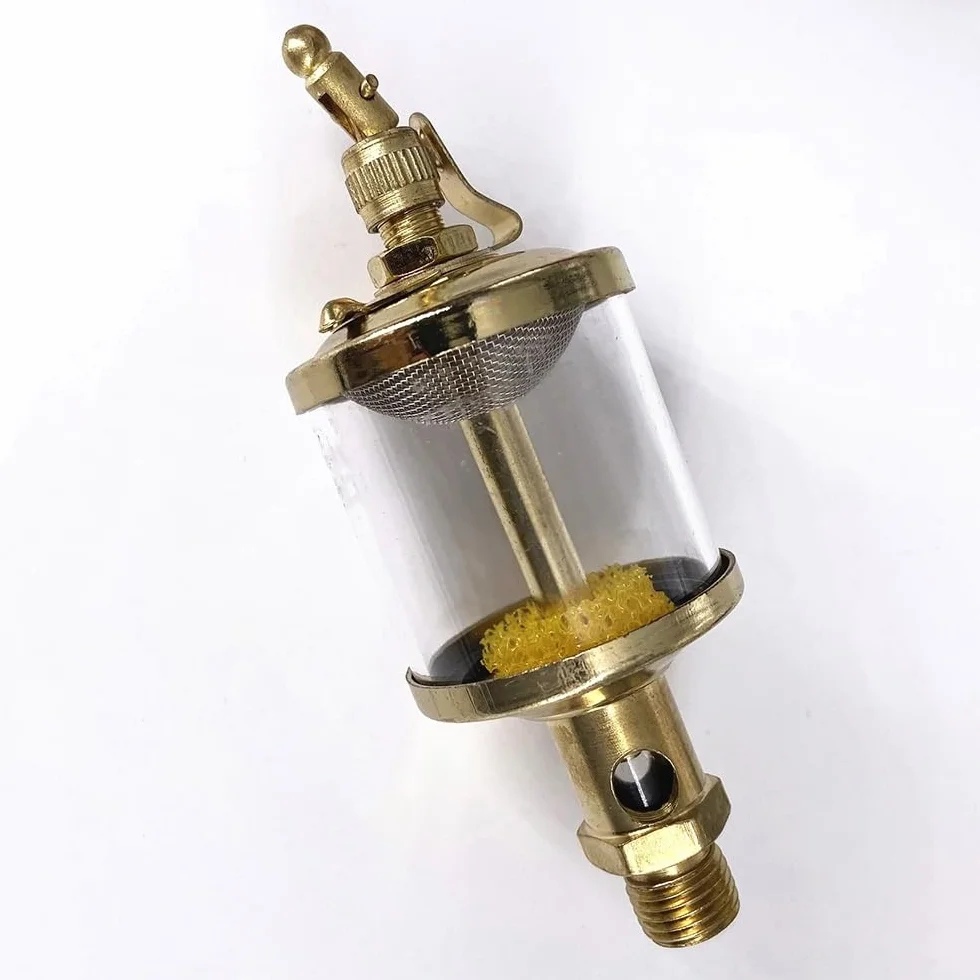 1 copa de aceite con válvula de aguja de precisión (rosca macho BSP de 1/8", 1/4" y 3/8"). Aceitera de goteo ajustable de 16 ml a 600 ml for tornos y fresadoras.(3/8"x600mL)