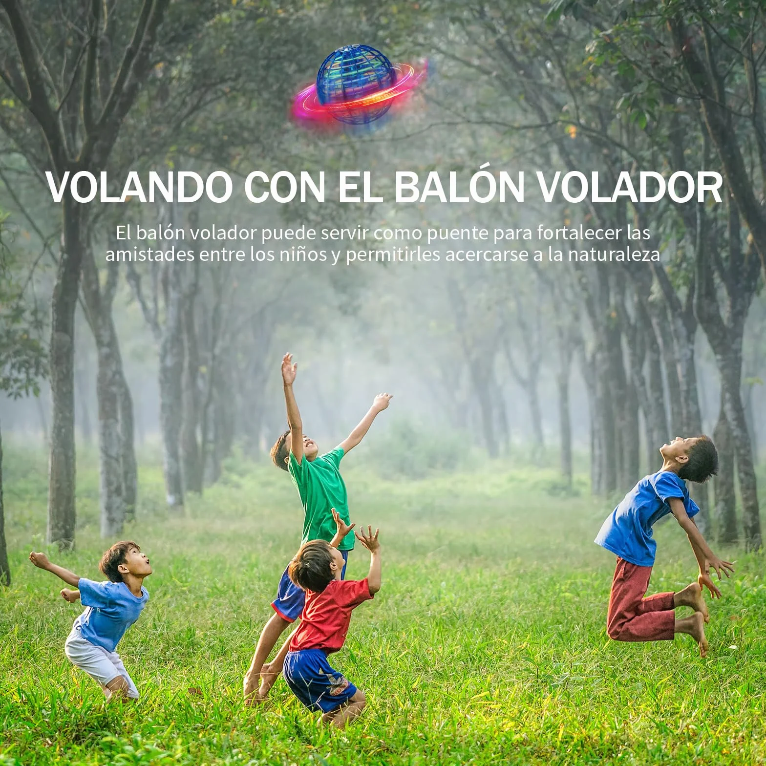 Flying Orb Ball con Luces LED, Juguete Cool para Niño y Niña, Regalos para Niños de 6-12 Años
