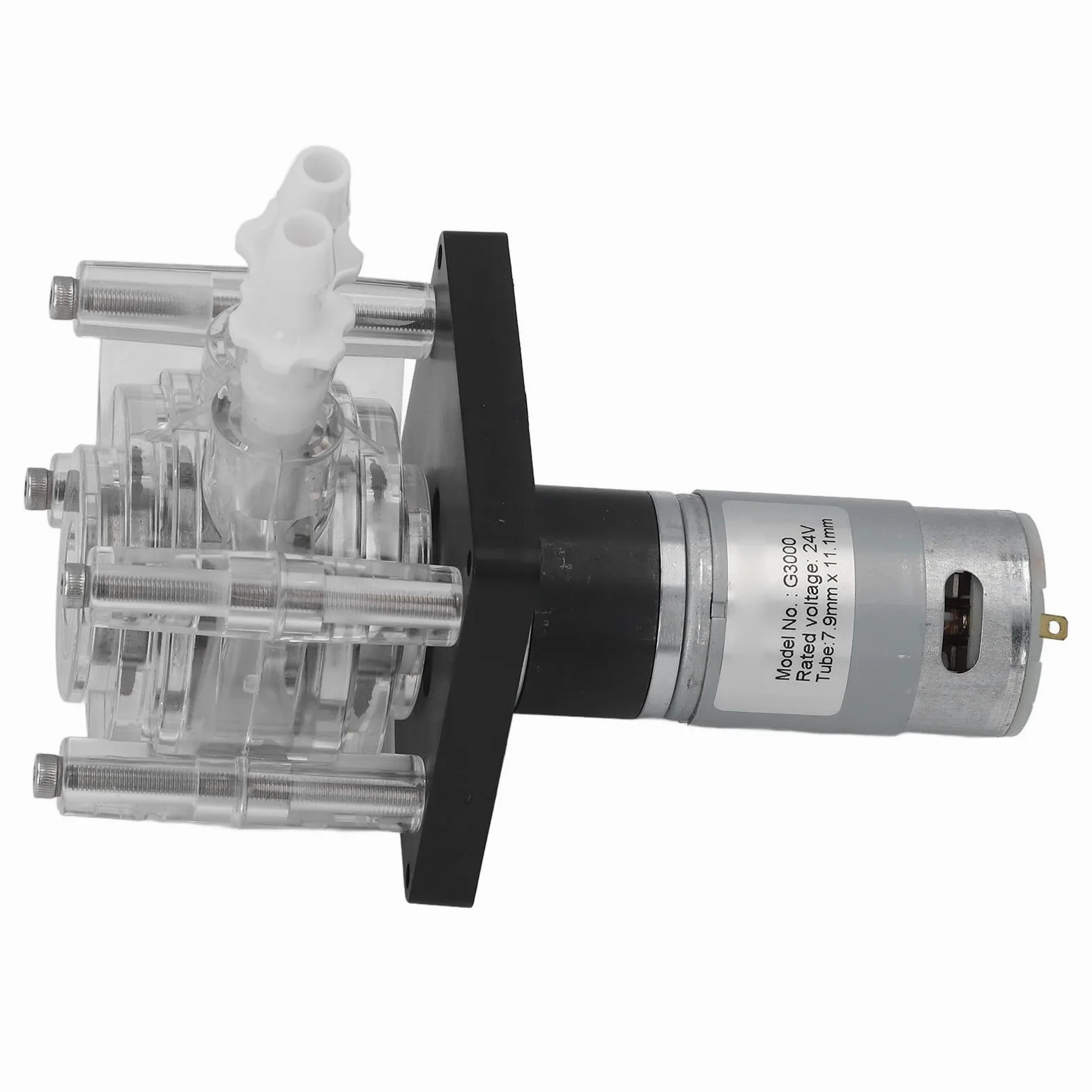 Motor de Bomba Peristáltica DC24V, Bomba Dosificadora de Motor de Reducción de CC Autocebante de 3000mL/min