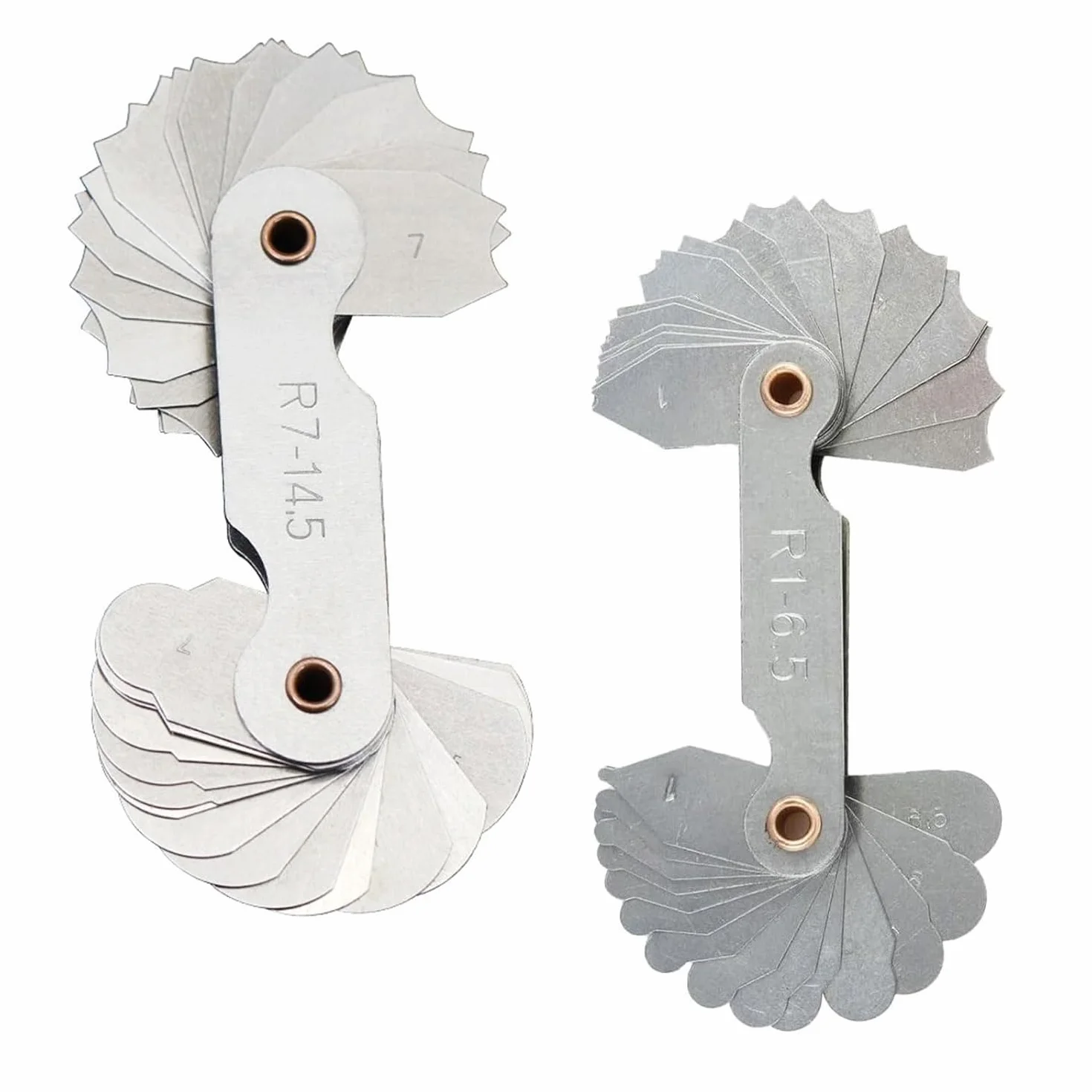 Medidor de Radio, Calibrador de Radio, Herramienta de Medición R1-6.5 R7-14.5, 2 Piezas
