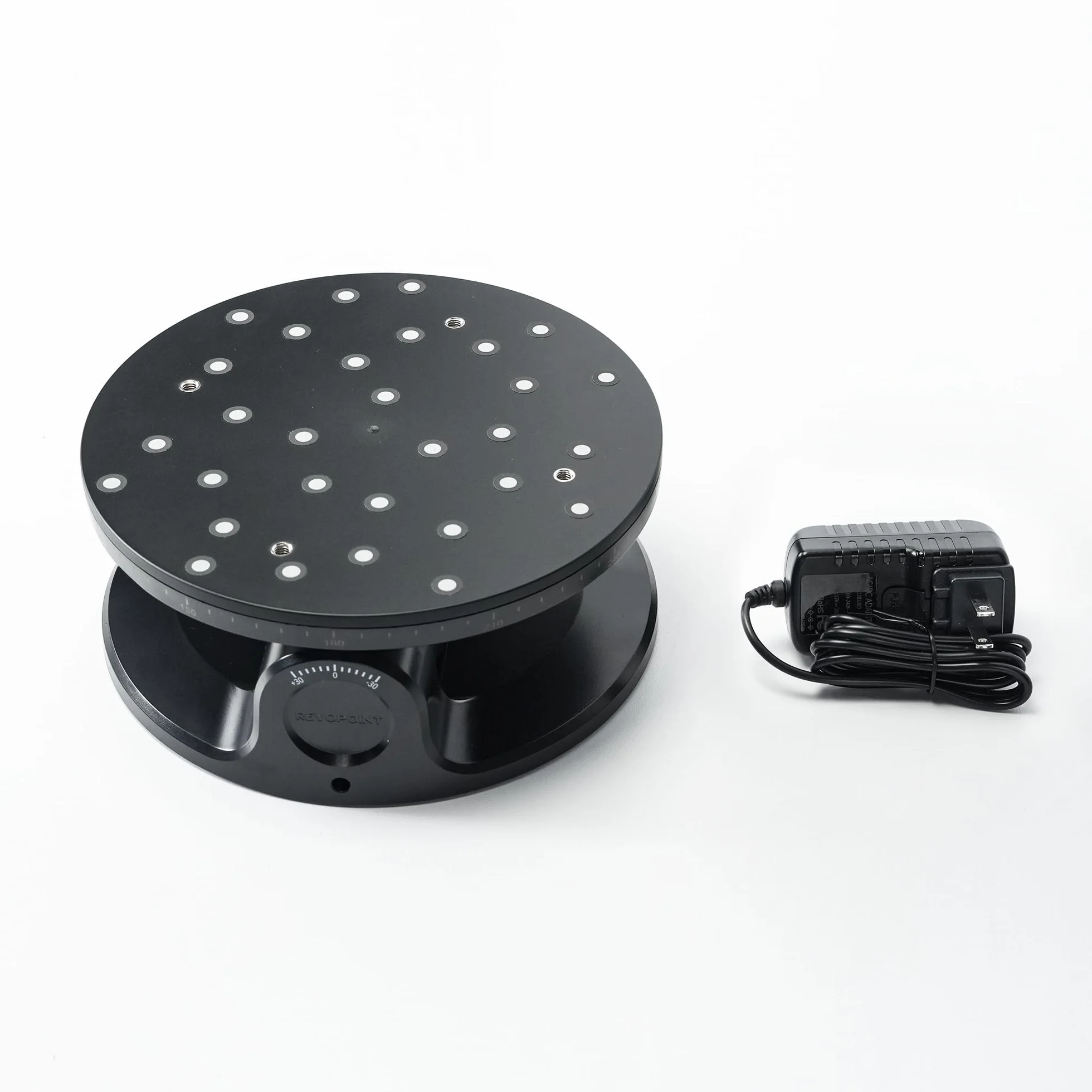 Revopoint Mesa giratoria doble eje, fácil capturar datos 3D detallados de objetos pequeños a medianos para escaneo 3D preciso, compatible con MIRACO/POP3 PLUS/INSPIRE 2/MetroX/MetroX Pro/MetroY Pro