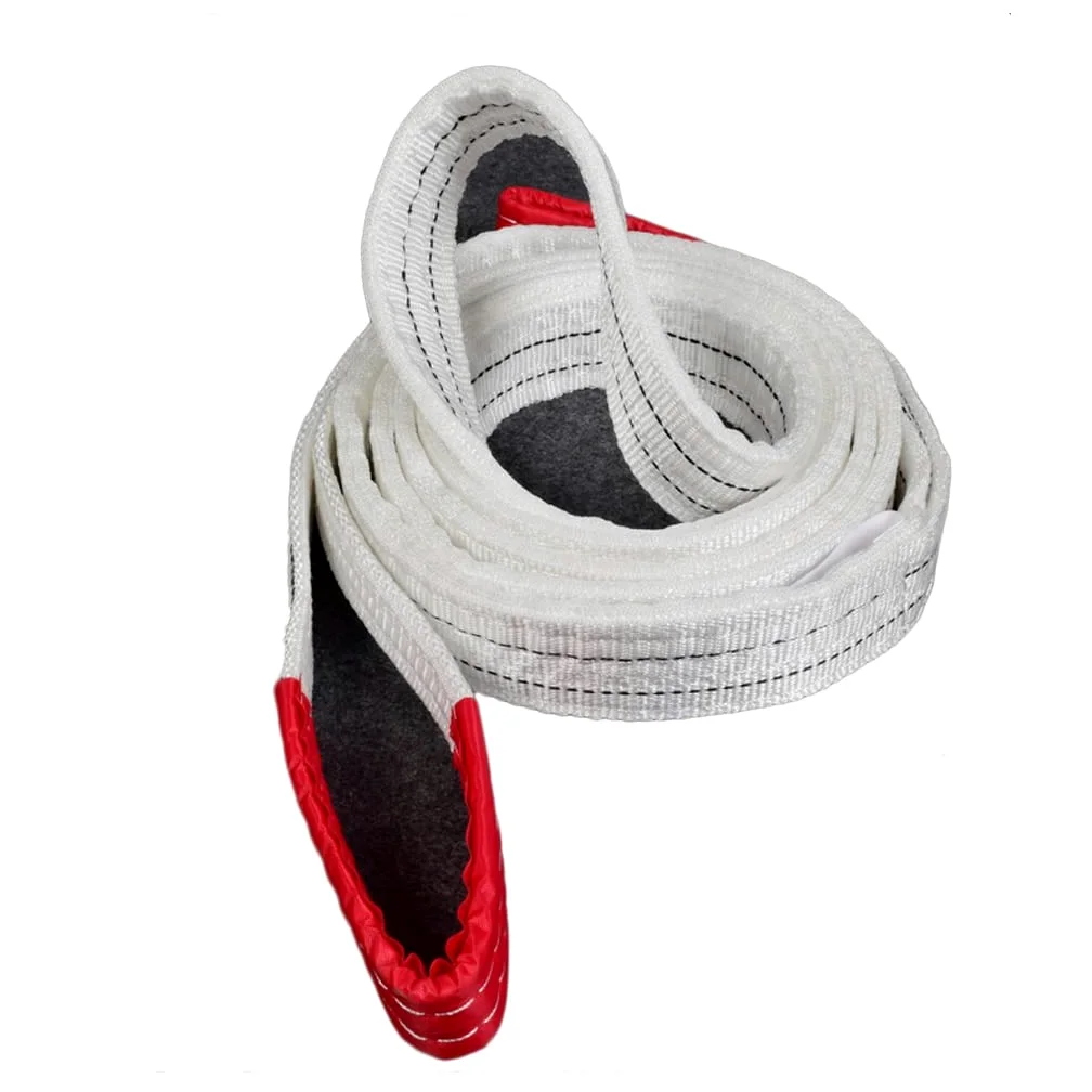 Eslinga de elevación con Lazo Plano Correa de Eslinga de elevación Correa de Eslinga de elevación de cincha Duradera Correa de Eslinga de elevación de poliéster,2t-8M