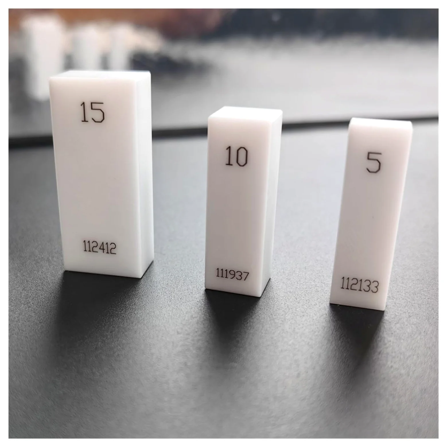 1 unidad de 1-100mm, bloque de calibre de cerámica único, calibración de bloque estándar, calibrador micrométrico, herramientas de carpintería Medición precisa(1 grade,100mm)