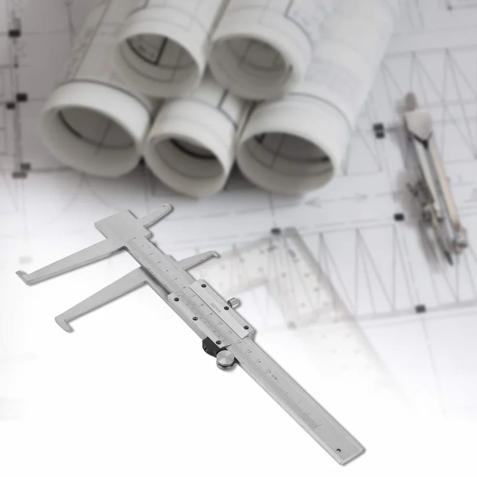 KIMISS Calibrador Vernier 9-150 Mm Acero Carbono Herramienta de Medición de Precisión