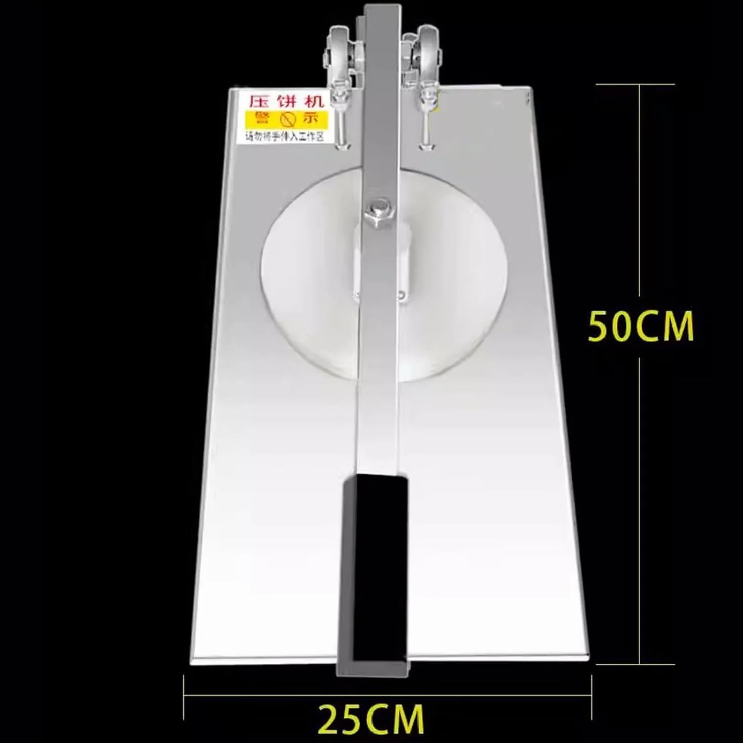Máquina Manual para prensar Masa de Pizza, laminadora de Masa de Pizza Comercial de Acero Inoxidable, con Varilla de extensión, máquina Manual para prensar Masa de Pizza,24cm