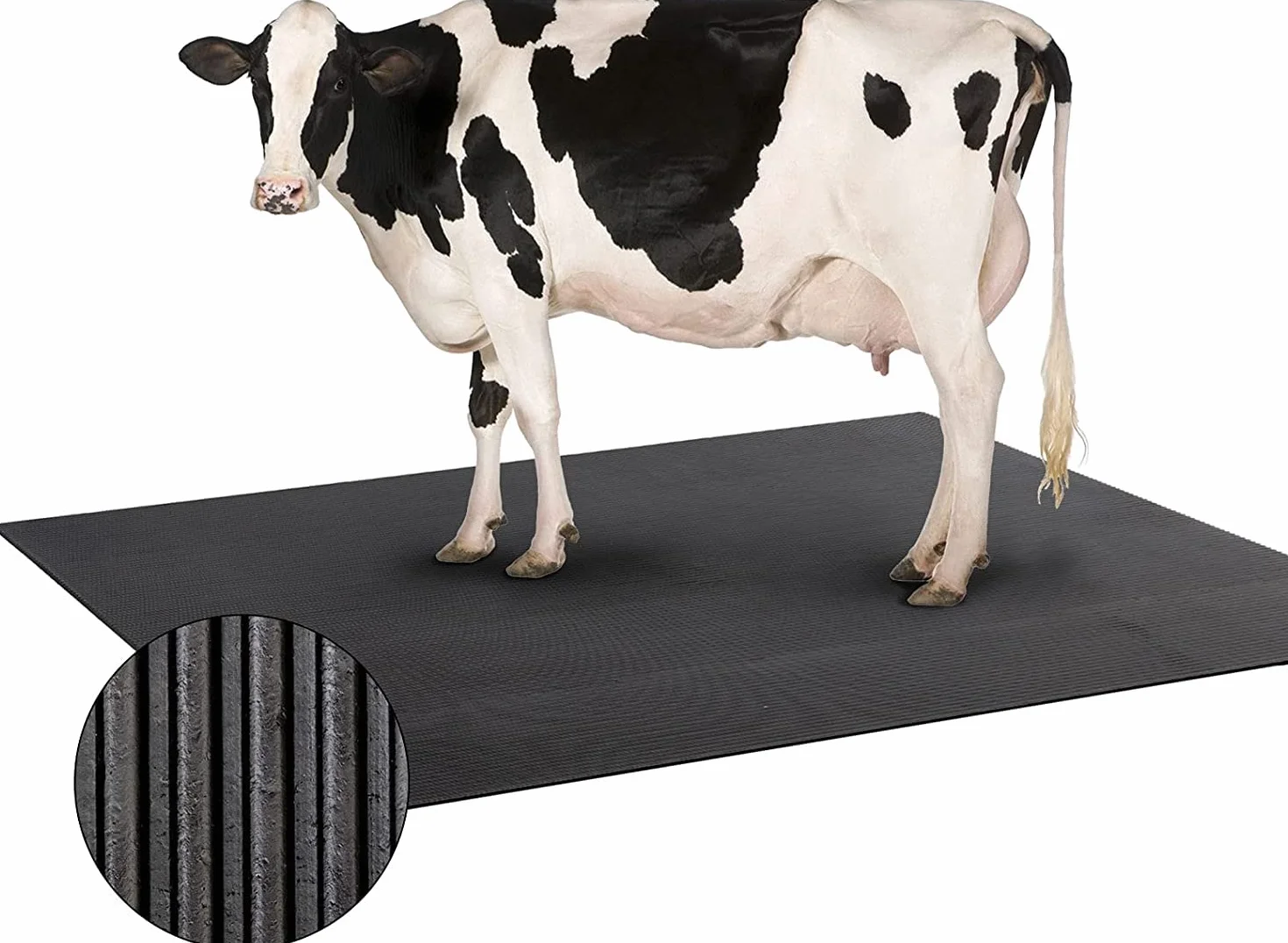Establo de Goma para la cría de Animales; Alfombrilla para Caballos, cuidadosa con Las articulaciones, Alfombrilla de Goma Antideslizante, Alfombrilla de protección para el Suelo (200 x 100 cm)