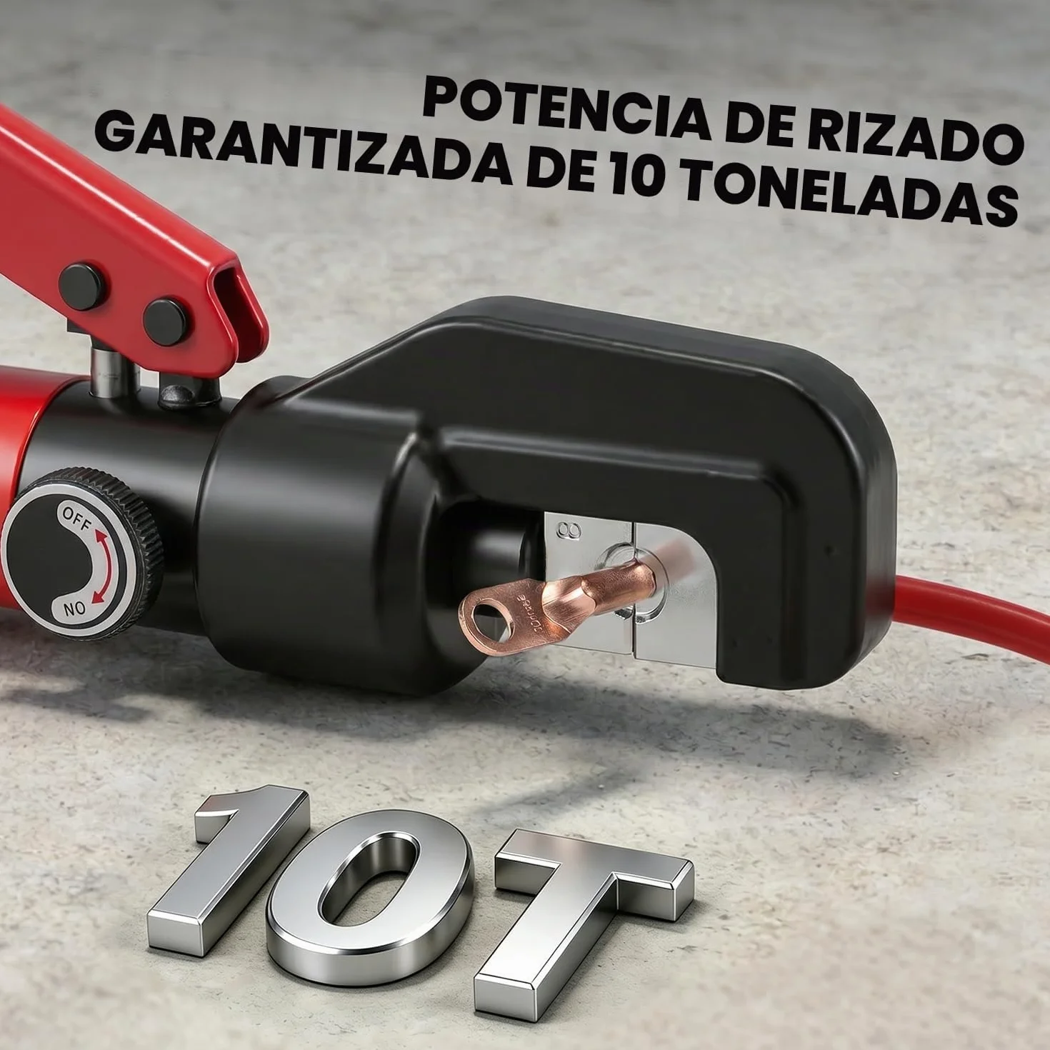 CGOLDENWALL Crimpadora Hidráulica Manual YQK-70 4-70m㎡ Mango Aislado Cabezal C
