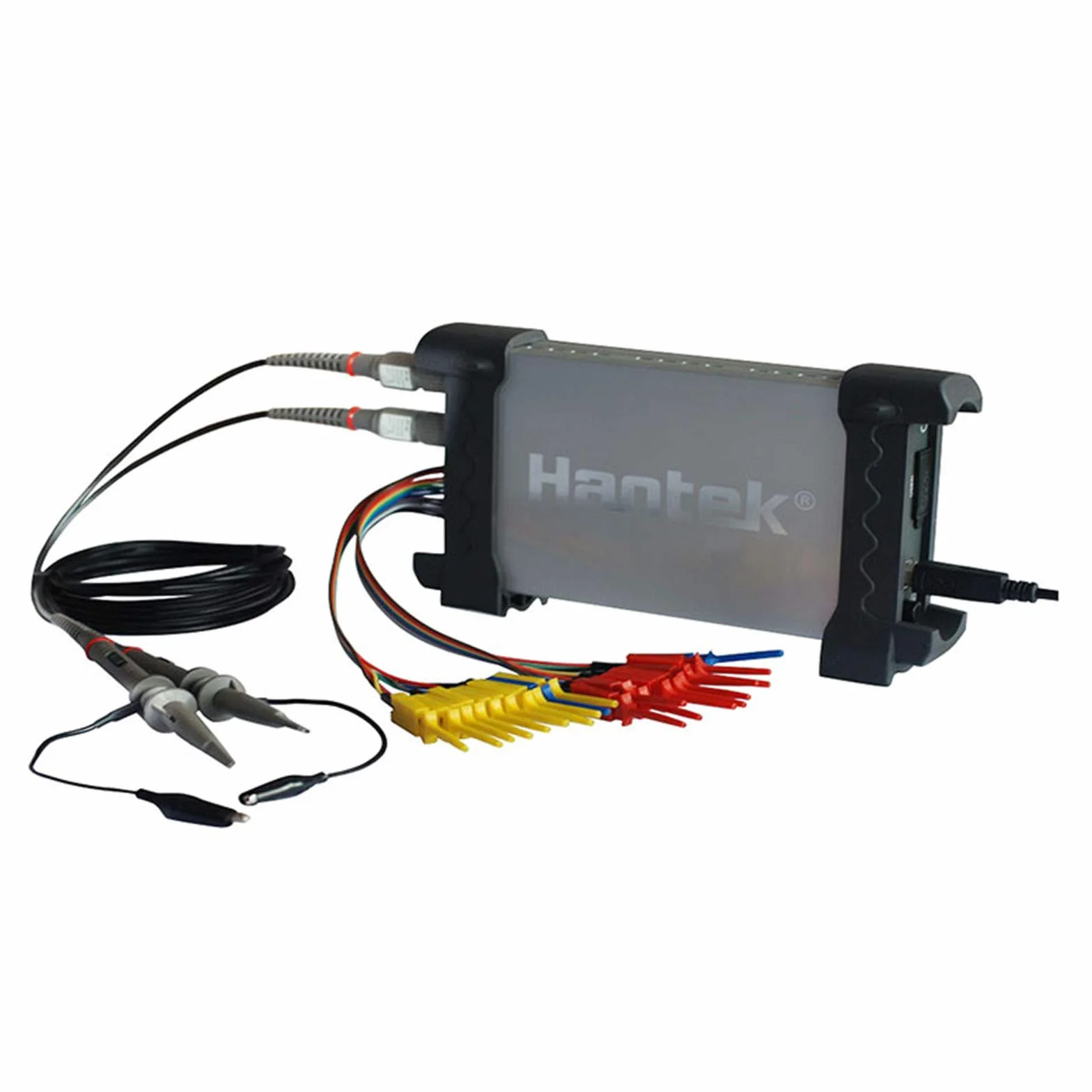 Hantek 6022BL PC USB Osciloscopio 2 Canales Digitales 20MHz Ancho de Banda 48MSa / s Frecuencia de Muestreo 16 Canales Analizador Lógico