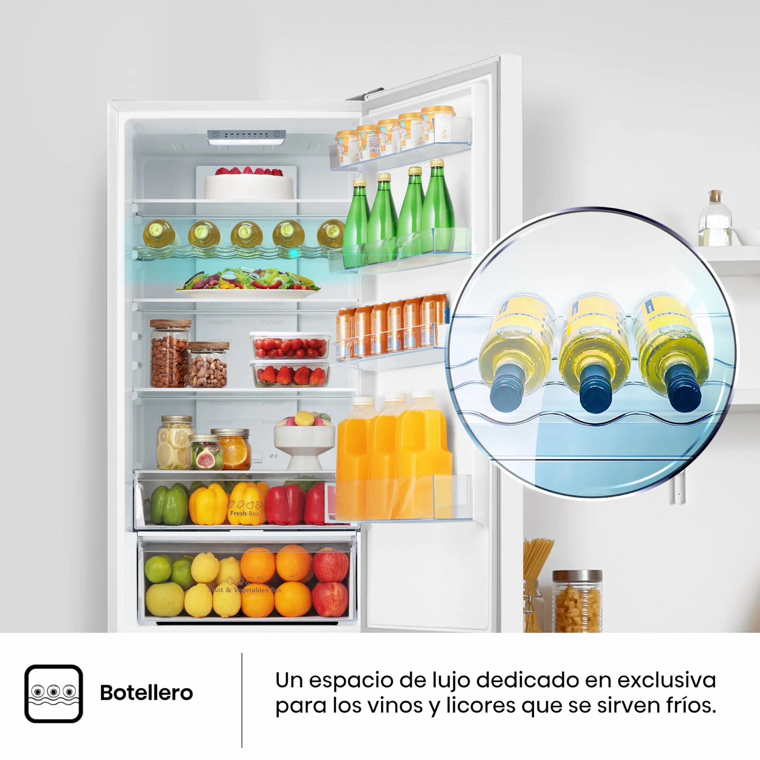 Hisense RB440N4BWE Frigorífico Combi 336L 200cm Clase E Super Freeze Blanco