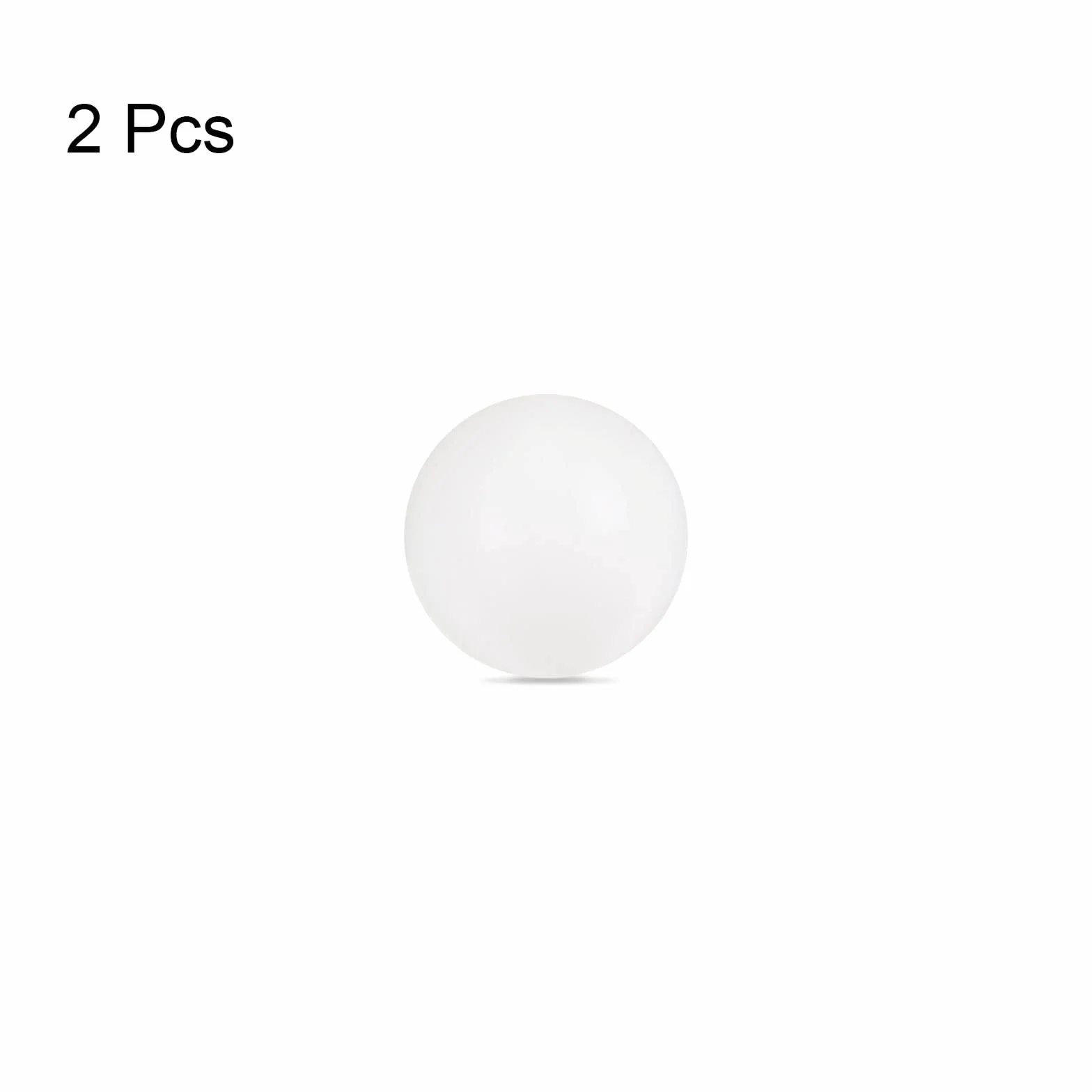 sourcing map 2uds PA Nylon Sólido Plástico Bolas 18mm G3 Precisión Rodamiento Bola