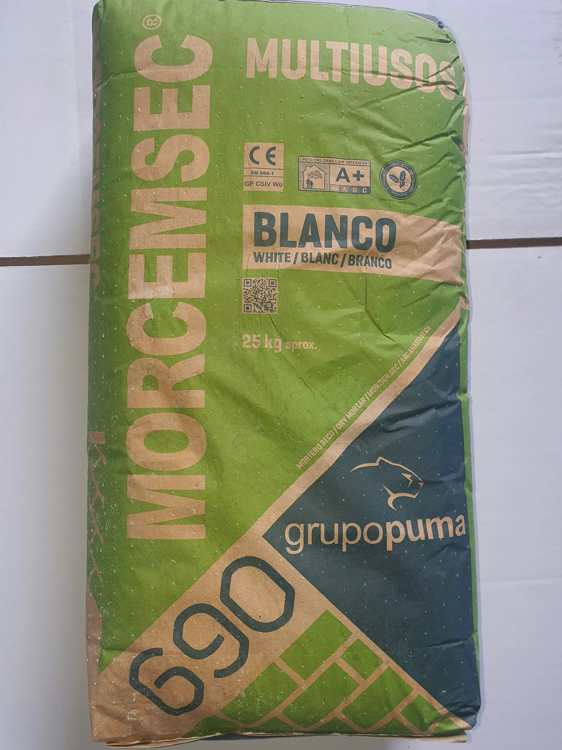 Morcemsec 690 Mortero Multiusos Blanco 25 kg