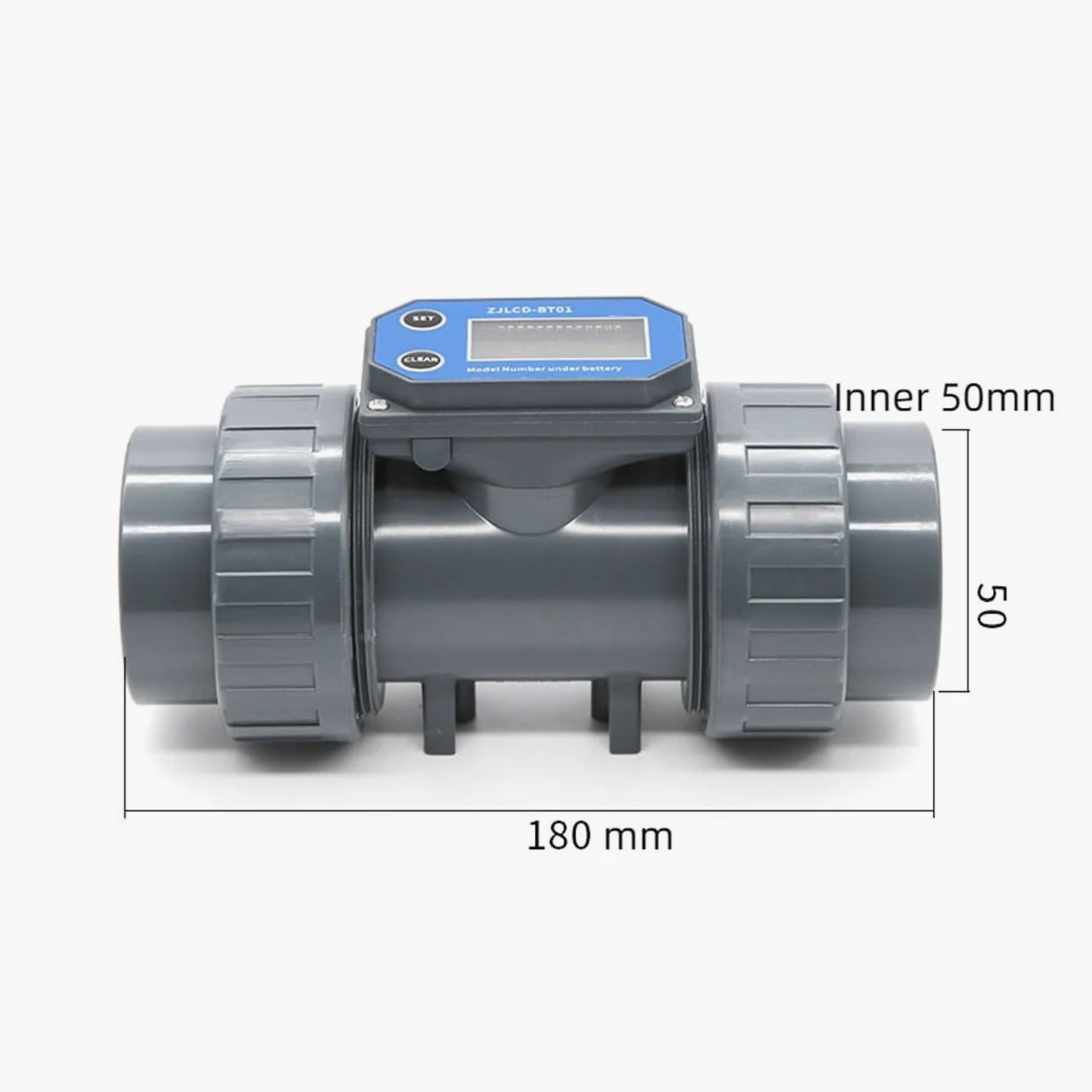 caudalímetro de líquidos, Medidor de flujo de turbina Digital, riego de tierras agrícolas, Sensor electrónico de tubería de aguas residuales de gran flujo, medidor de líquido, salida de pulso(DN40,5-2