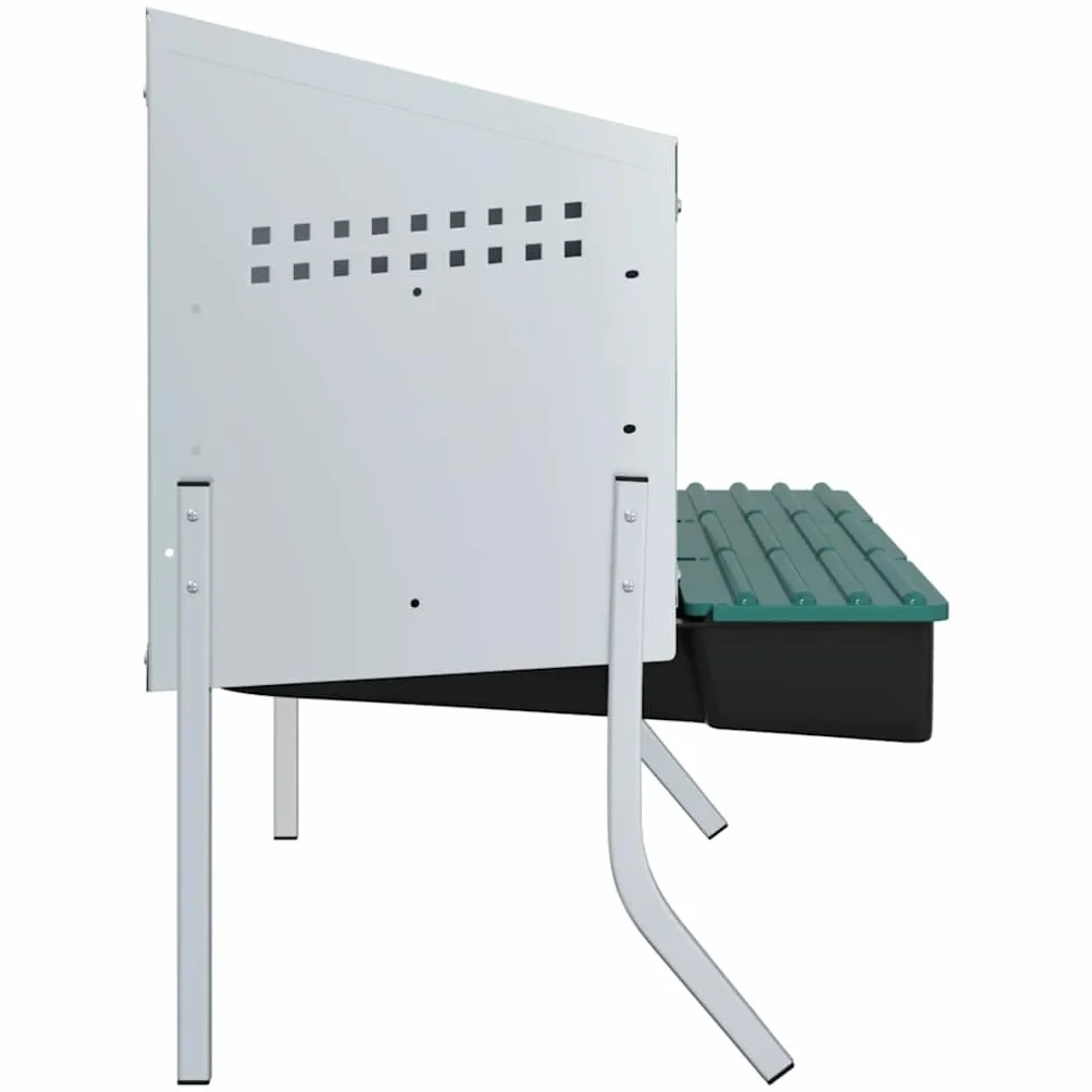 Genérico Nido para gallinas con 3 Compartimentos y Patas de Acero galvanizado-4104904