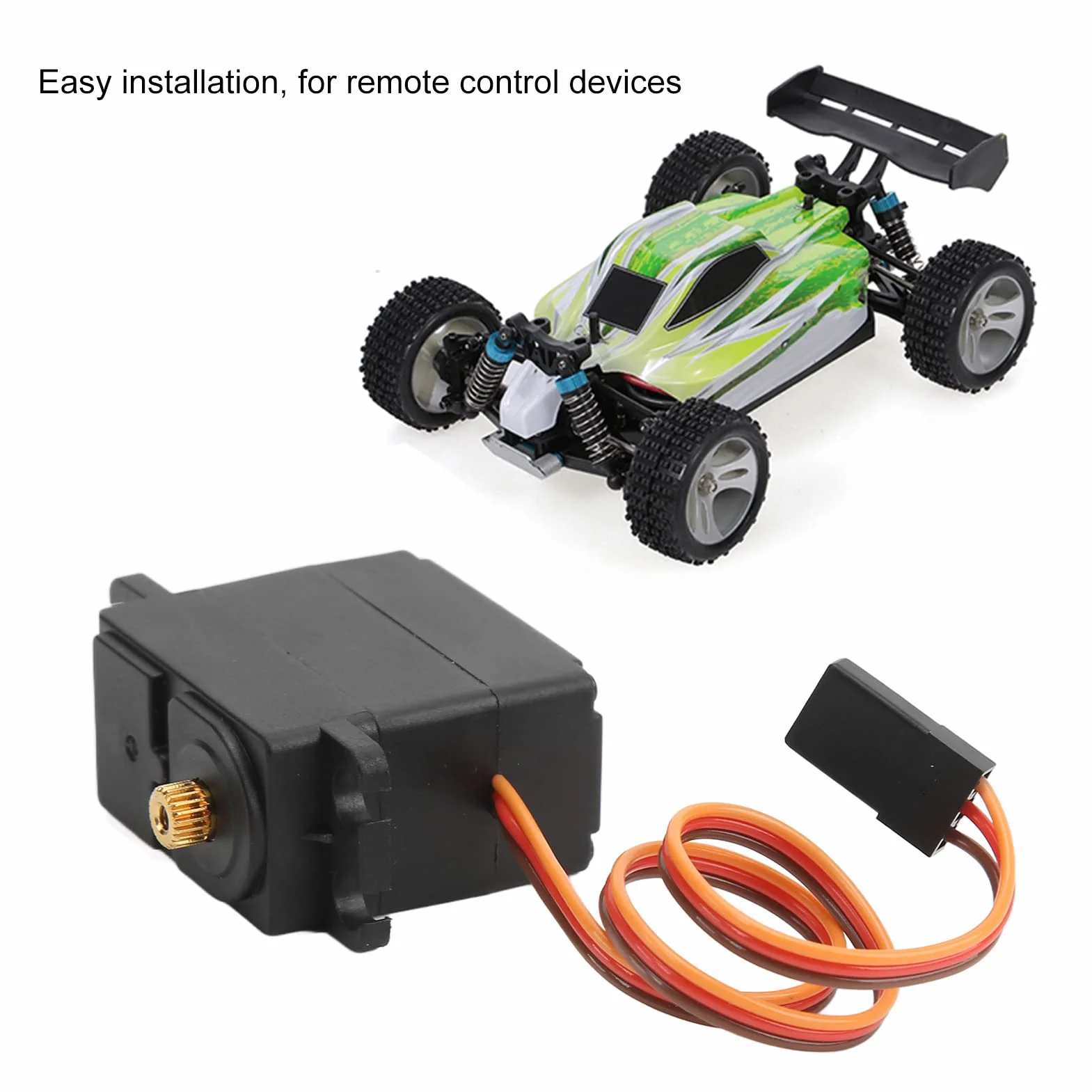 RC Servo Waterproof Gear 2.2 Kg 4.8V-6V para Autos 1/12 1/16 Compatible Axial HSP HPI ZD Racing
