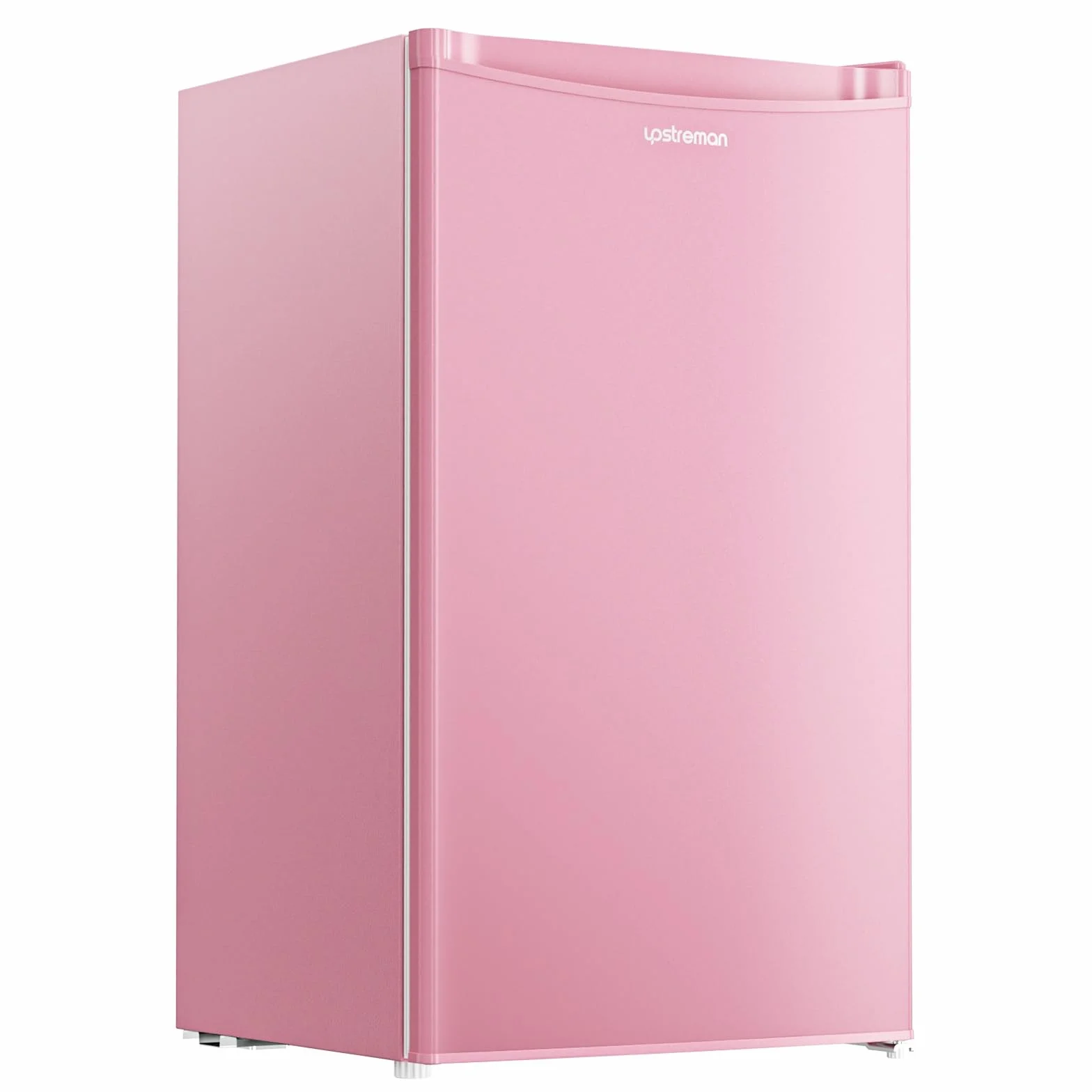 Upstreman Frigorífico con Congelador 91L Compacto Mini Nevera Eficiencia Energética E Silencioso BR321-rosa