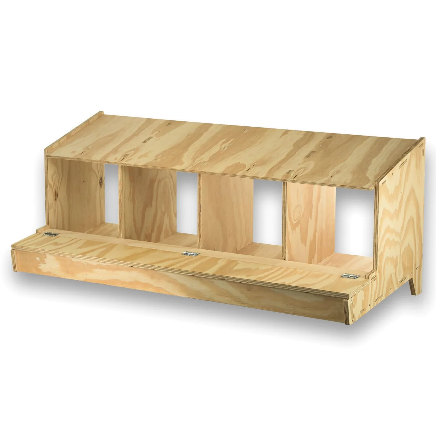 Ponedero de Madera con 4 Departamentos para Gallinas