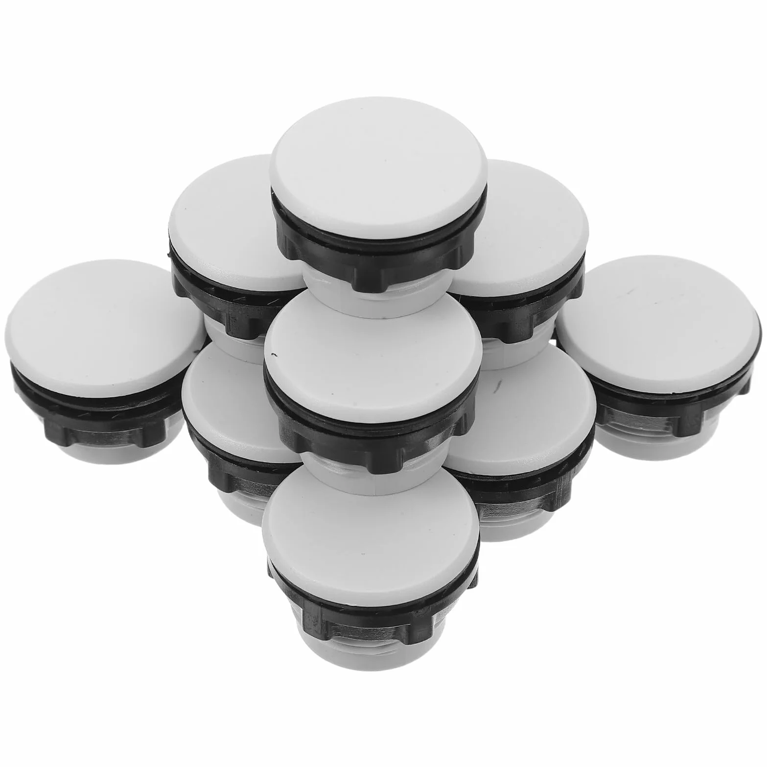 Veemoon Tapones para Panel Eléctrico 22mm Gris, Protector Botón Pulsador Plástico, 50 Unidades