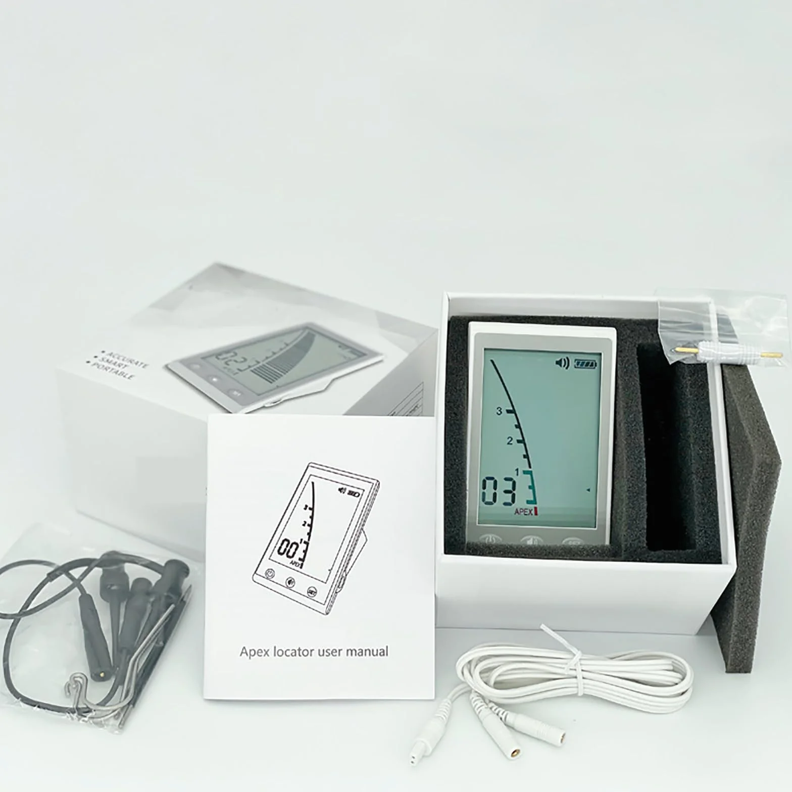 Localizador De Longitud del Ápice, Instrumento De Medición De La Longitud del Conducto Radicular Dental, Utilizado para Observar El Estado Interno De Los Dientes Y La Cavidad Bucal