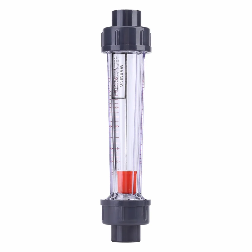 Medidor de flujo de agua tipo tubo 25-250L/H Caudalímetro instantáneo de plástico