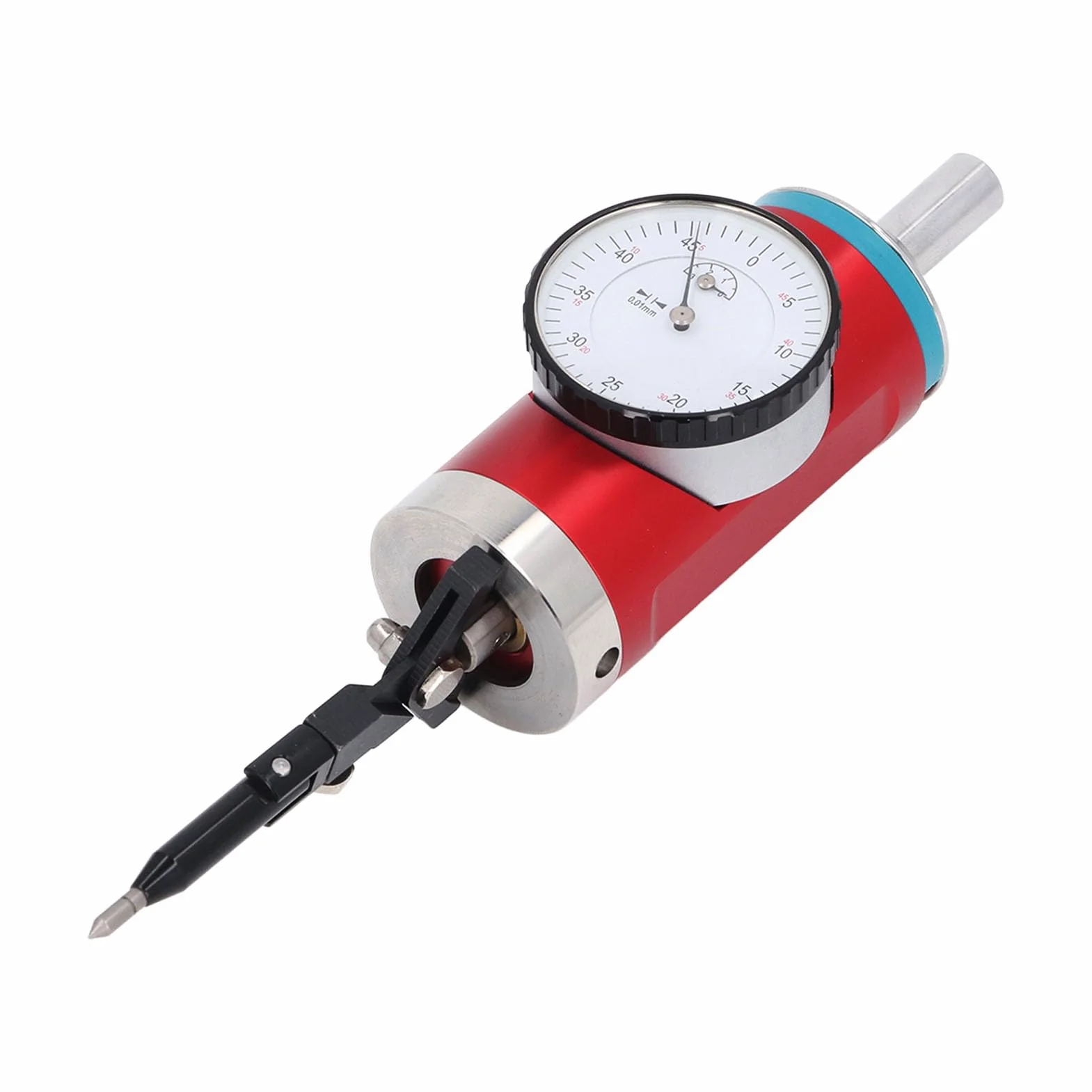 Indicador de centrado coaxial, conjunto de reloj de prueba para fresadora de precisión de 0,01 mm con estuche de almacenamiento, escala métrica de 0 a 3 mm para mecanizado y