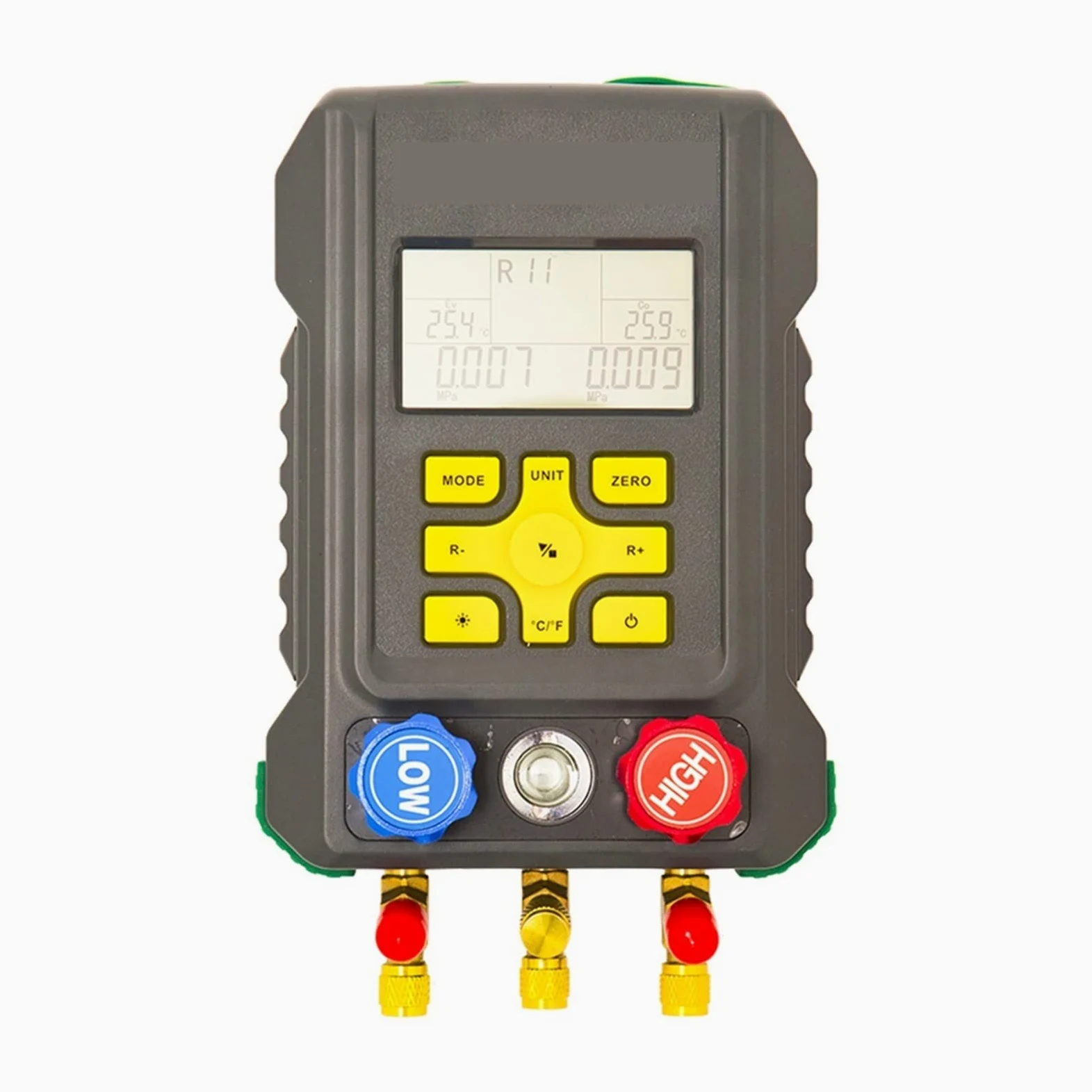 DY521 Digital Manifold Meter Refrigeration Vacuum Gauge Pressure Temperature Tester Air Conditioning Tools,Alta precisión(A)