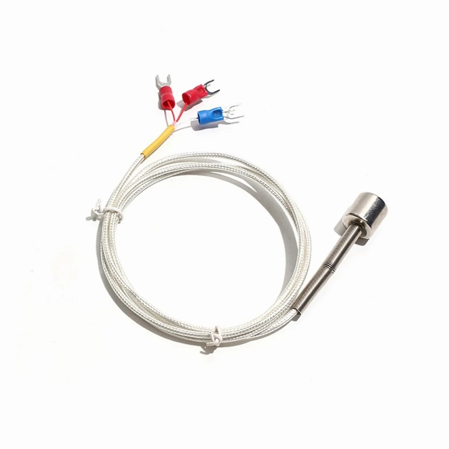 Sensor de resistencia térmica industrial de adsorción magnética de alta resistencia PT100-60-80 ℃/-60-180 ℃/-60-350 ℃ 1M-5M(-60-180c,Cable length 5M)