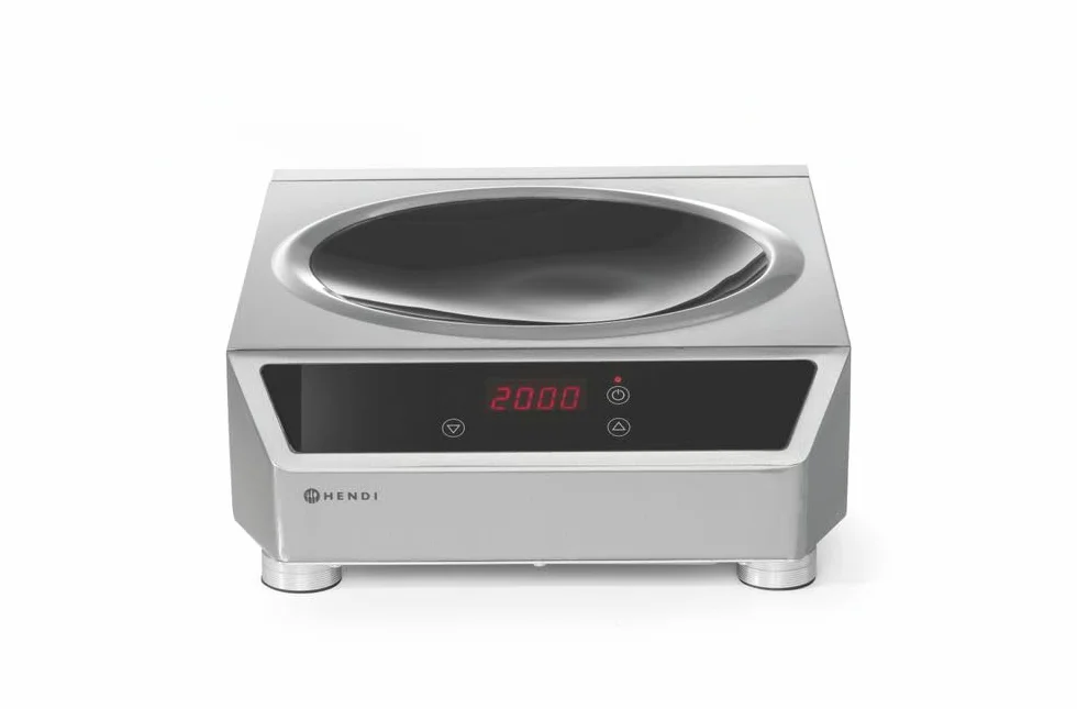 HENDI Wok de inducción modelo 3500 - Profi Line - unidad de inducción - 230V / 3500W - 340x450x(H)120 mm