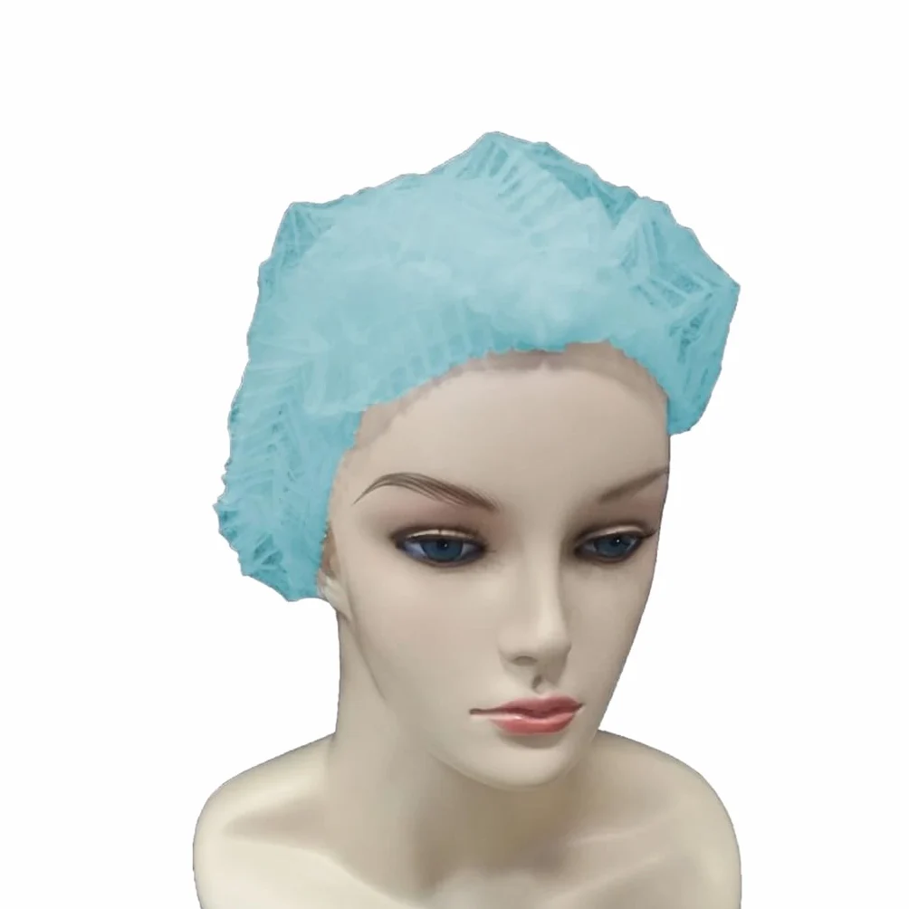 Gorros Desechables Detectables 53 cm de Polipropileno PP 14 g con Tira Metálica Detectable | Ajuste Elástico | Industria Alimentaria, Sanitaria y Farmacéutica | Caja 1000 Unidades