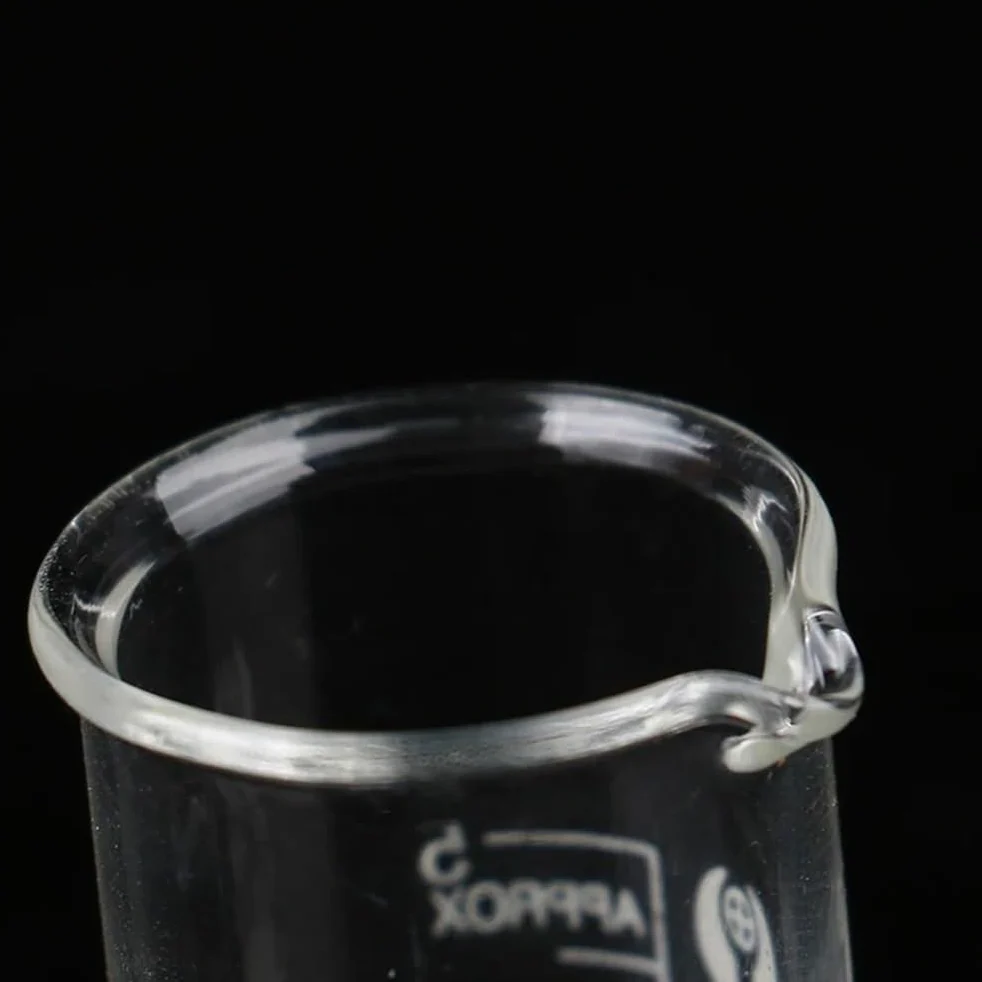 Vaso de vidrio graduado, medidas de borosilicato para líquido, taza medidora de laboratorio