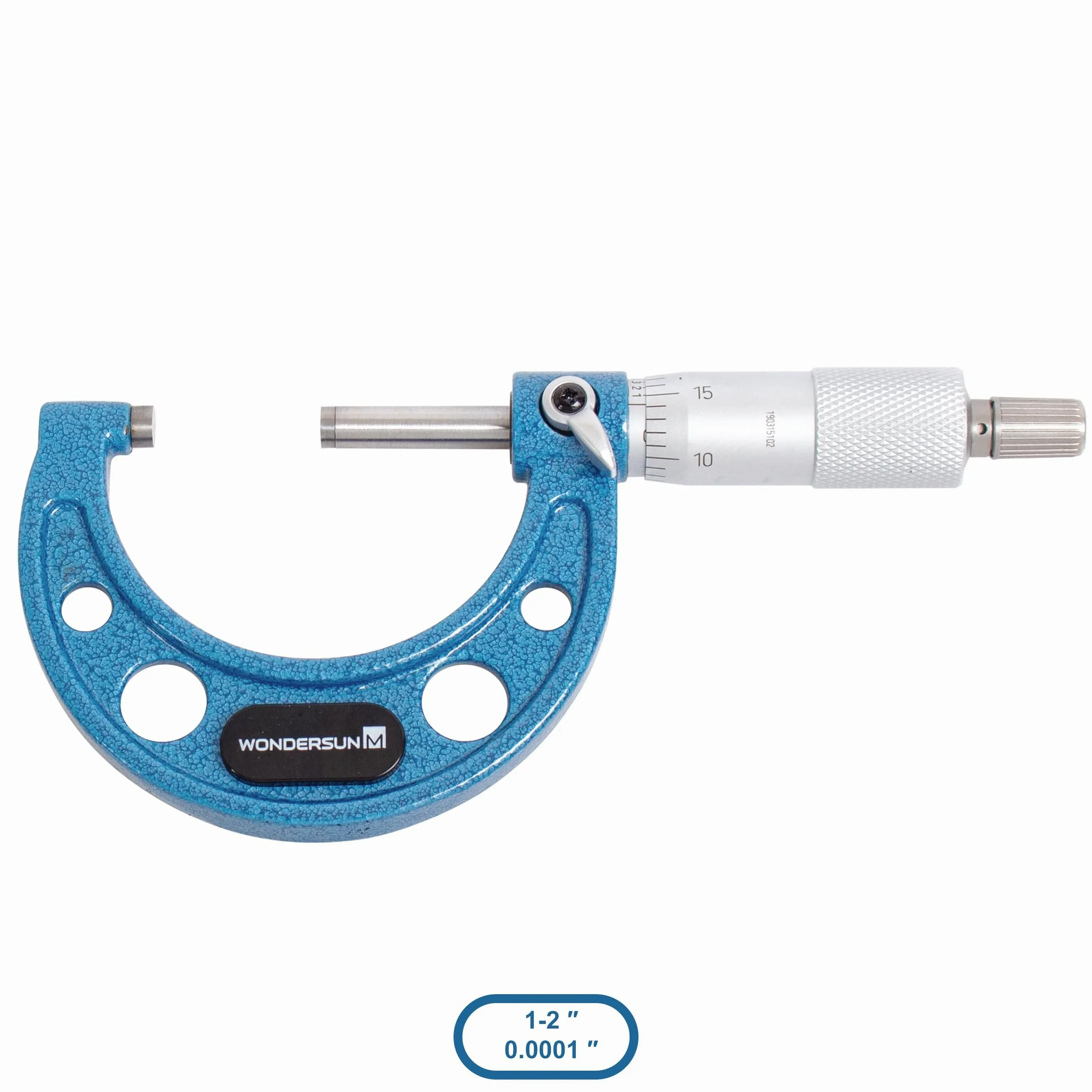 Juego de 4 herramientas profesionales de precisión para exteriores de 0-25 mm/25-50 mm/50-75 mm/75-100 rango de medición incluido 0,01 división