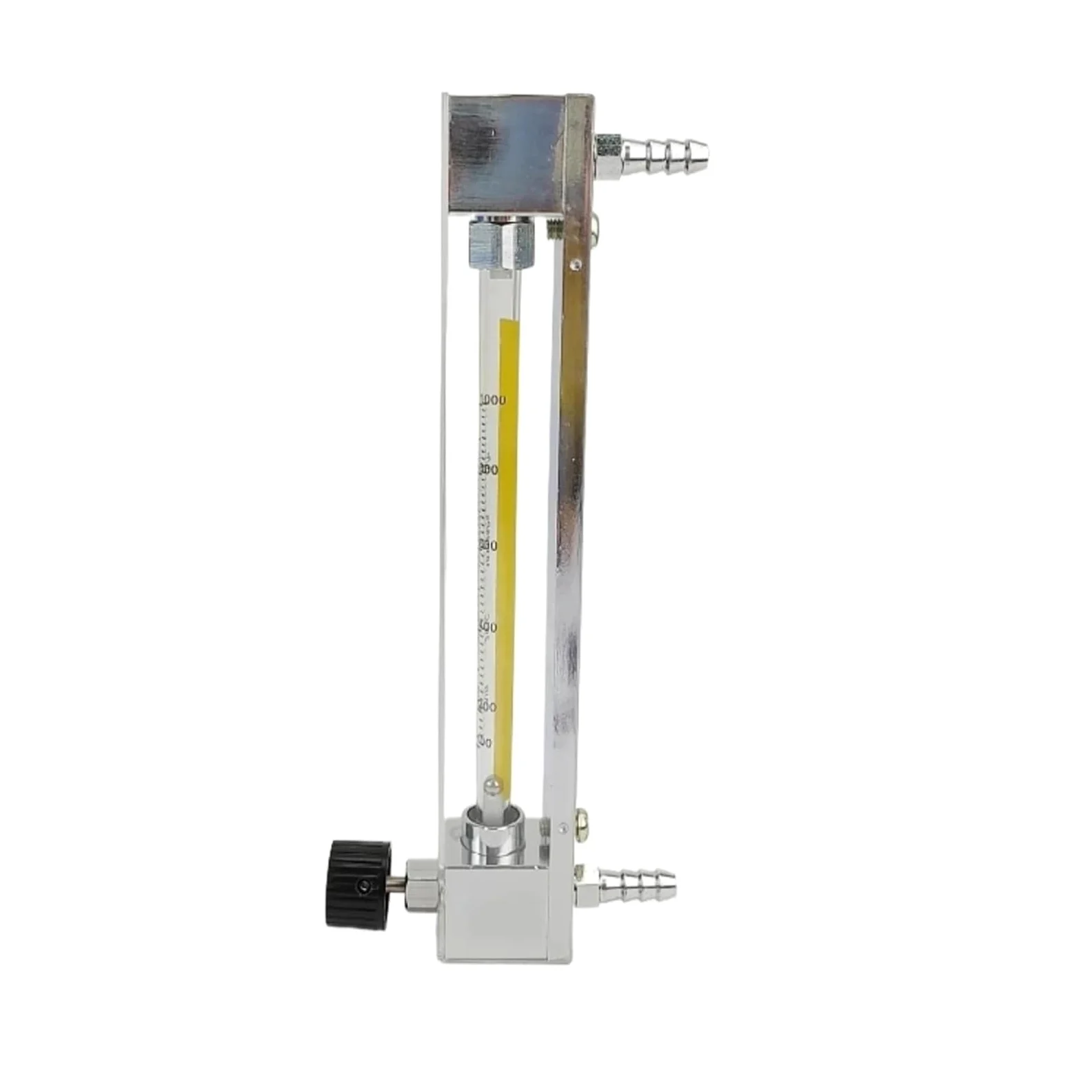 Medidor de flujo de líquido industrial, rotámetro de vidrio LZB-10 Medidor de flujo de área variable Medidor de flujo flotante con válvula de control(6-60L-H)