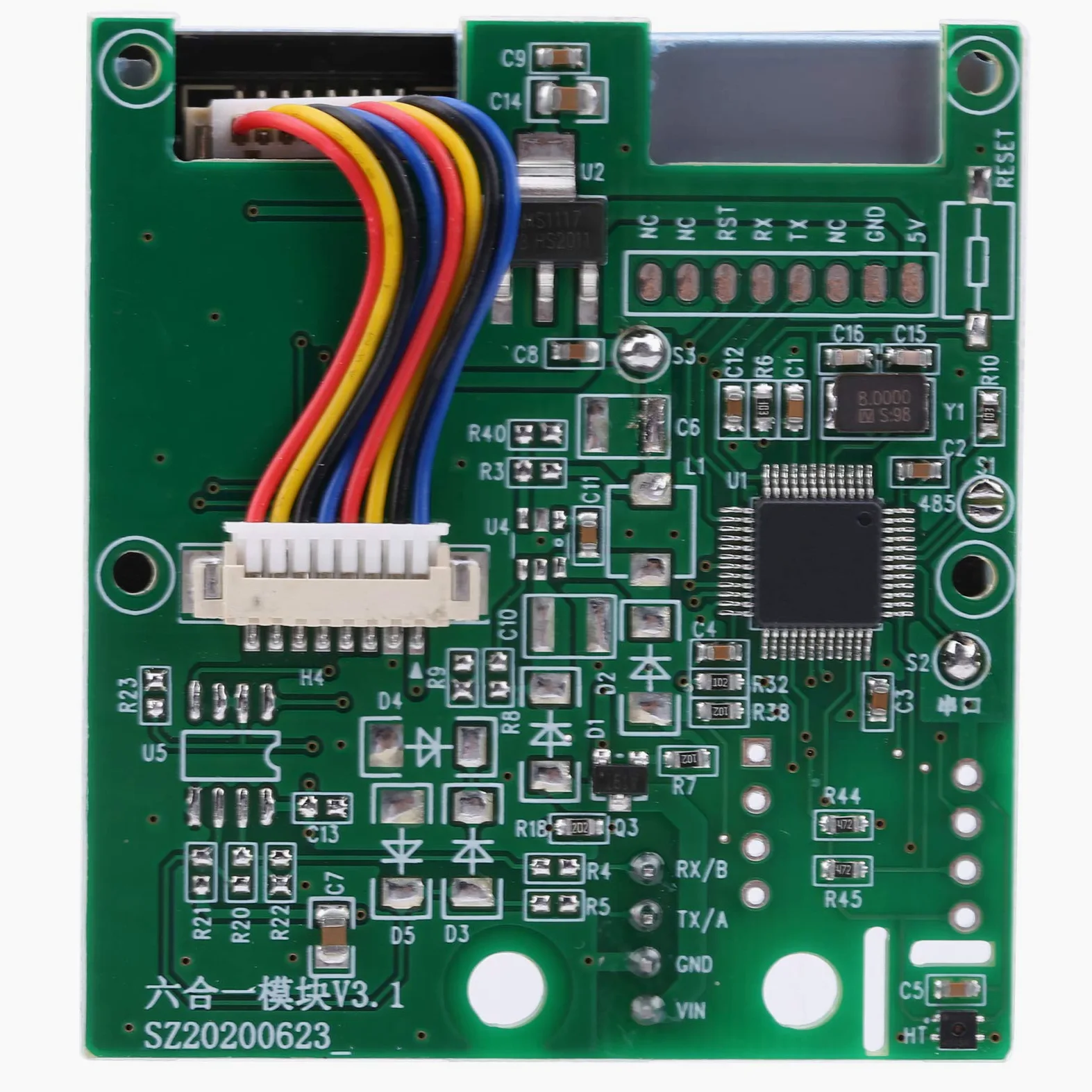 Módulo Sensor de Calidad del Aire con Detección de CO2 Soporte de Calibración de Chip Británico para Sistemas de Aire Cartón Sintético