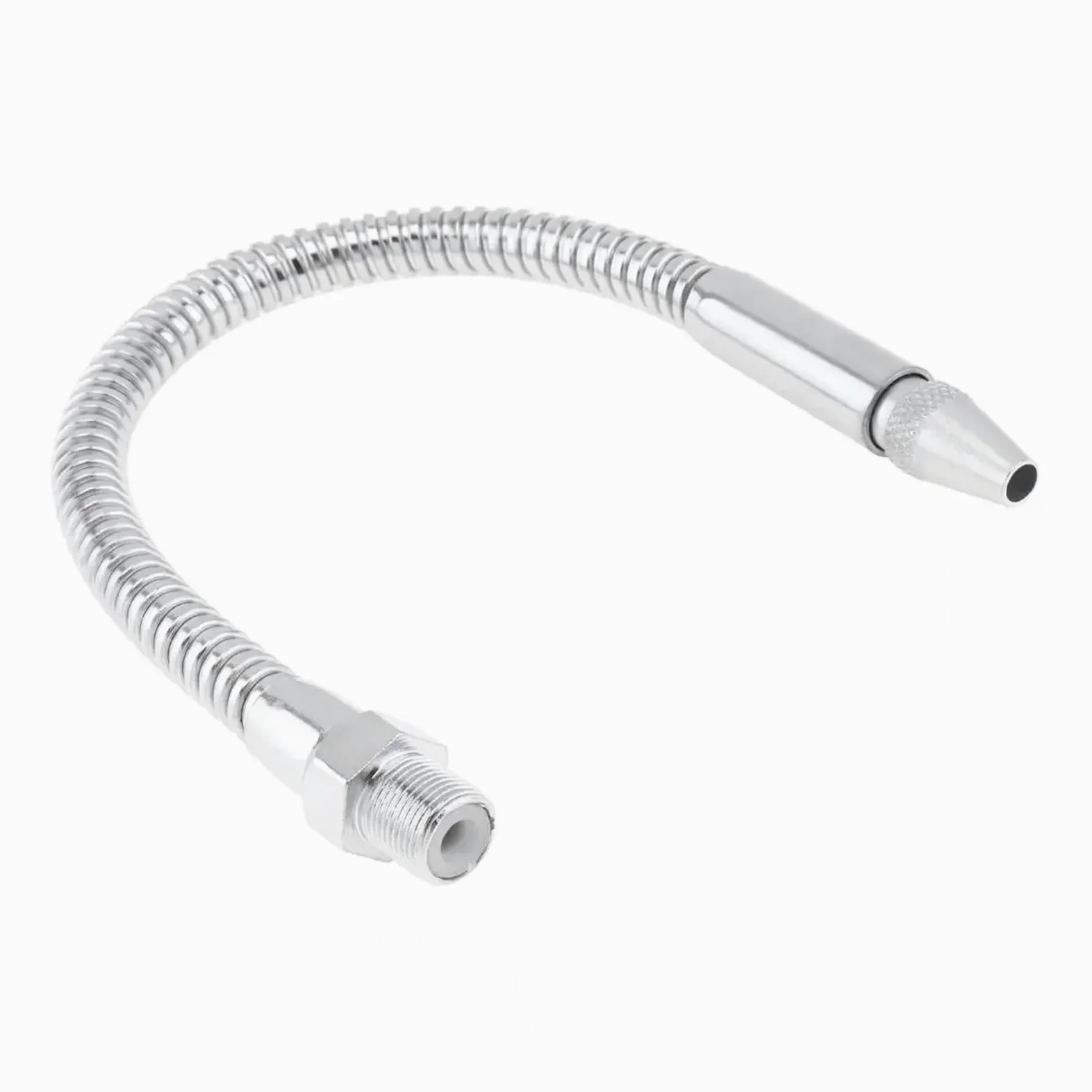Manguera de metal flexible para máquinas CNC, tubo de refrigeración de agua y aceite de 400-700 mm con boquilla redonda