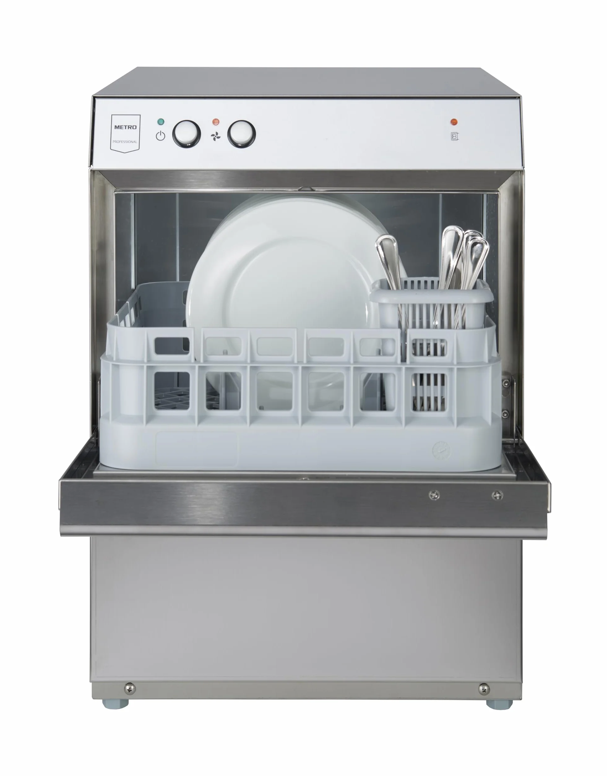 METRO Professional Lavavasos GGW1035E, 41,5 x 46,5 x 59,5 cm, 230 V, 30 ciclos de lavado/h, cesta 35 x 35 cm, sin bomba de desagüe