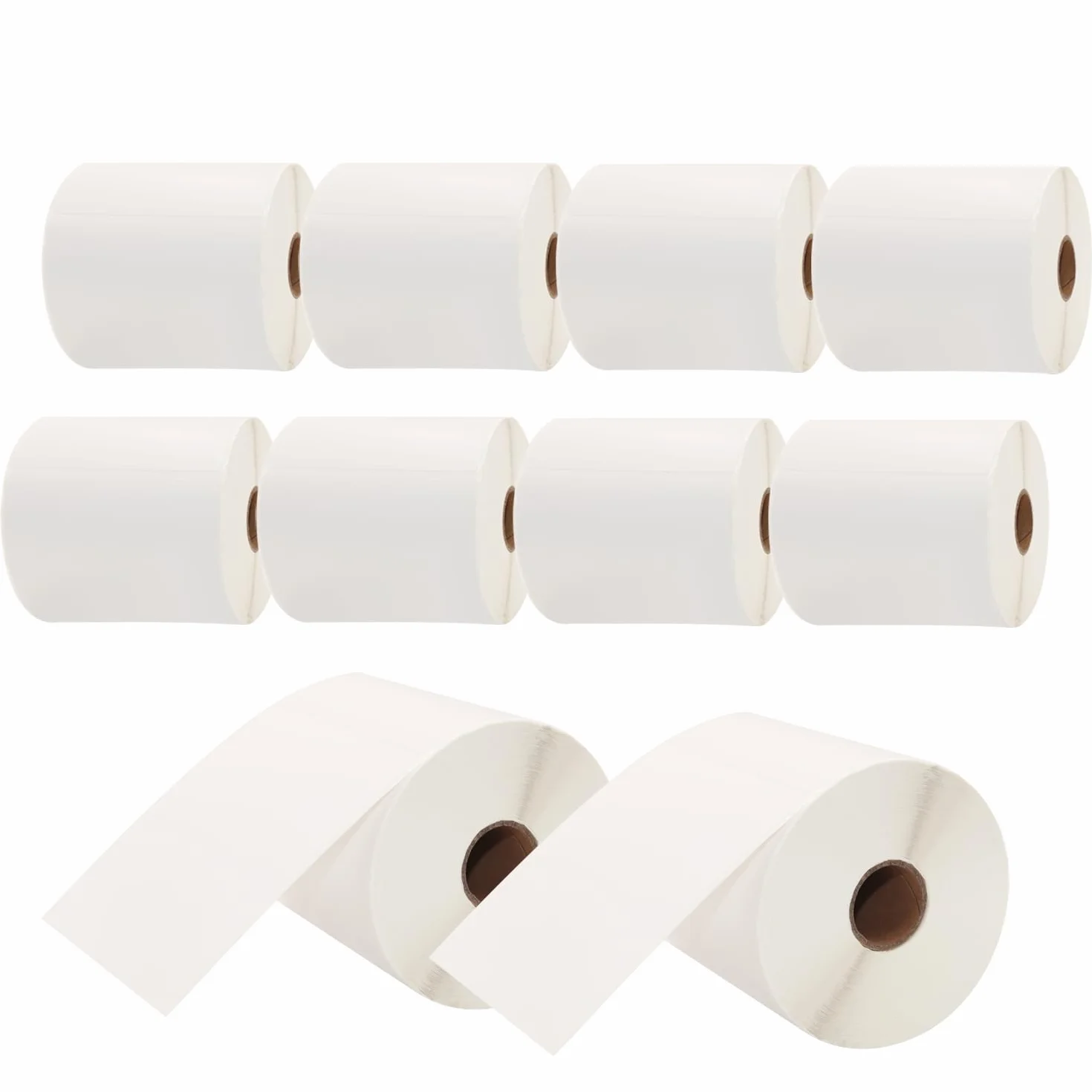 Etiquetas térmicas de envío 102 mm x 152 mm 4" x 6" perforadas blanco compatibles Zebra 10 rollos 3000 etiquetas