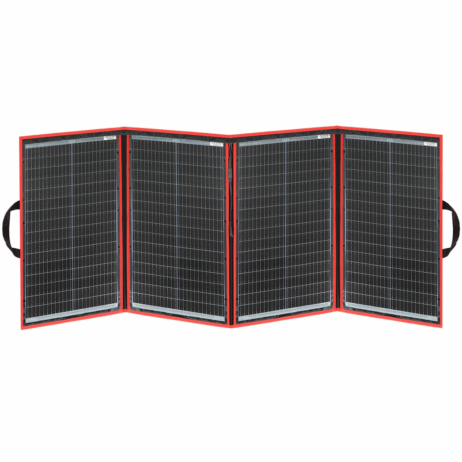 DOKIO Panel Solar Portatil 200W 18V Kit Monocristalino (Alta Eficiencia) con regulador de carga solar y cable fotovoltaico para batería de coche de 12V, AGM, batería de gel, batería de ácido