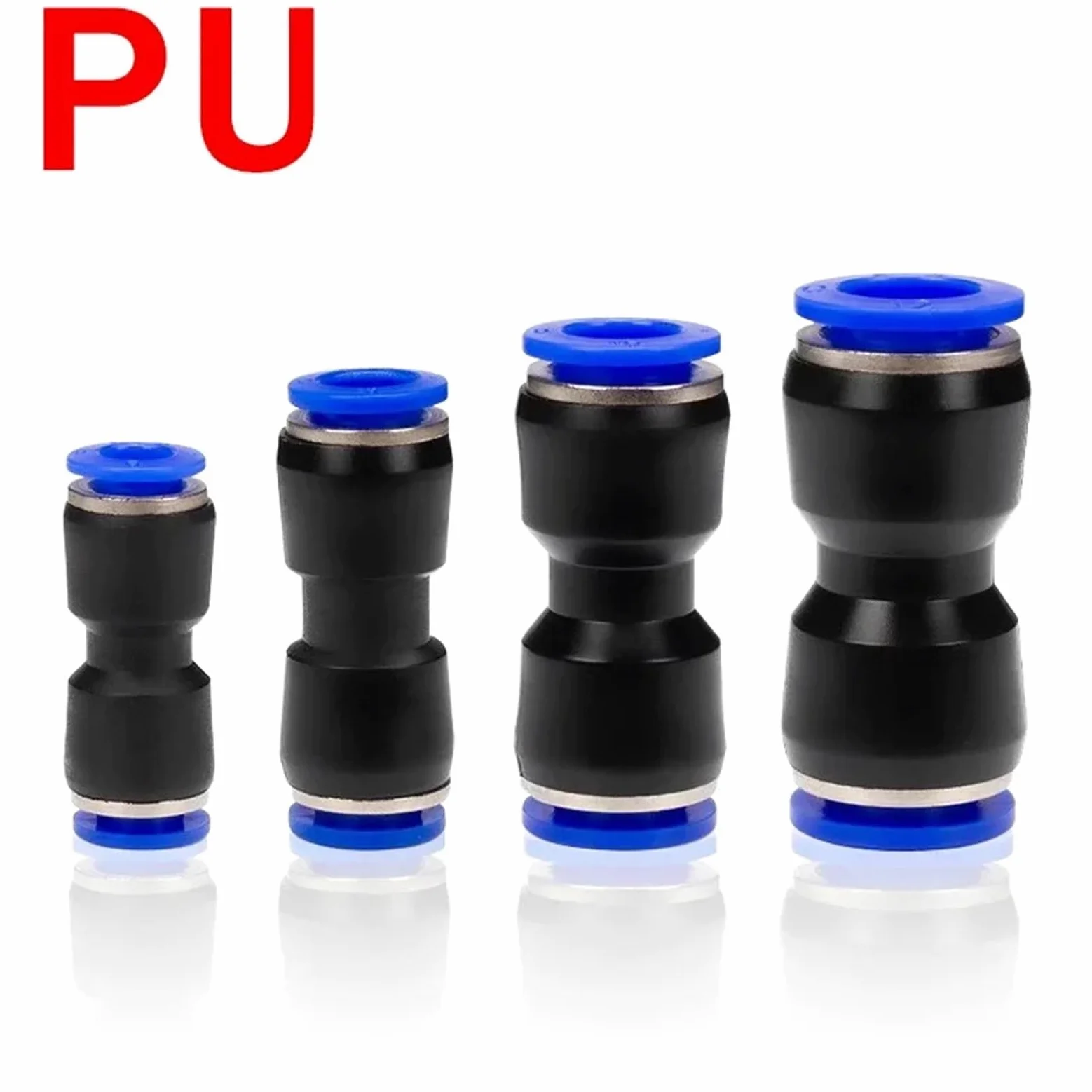 5 conectores rápidos for tubos de aire neumáticos, de plástico PU PY, de 4 mm, 6 mm, 8 mm, 10 mm y 12 mm.(SA(5PCS),12mm)