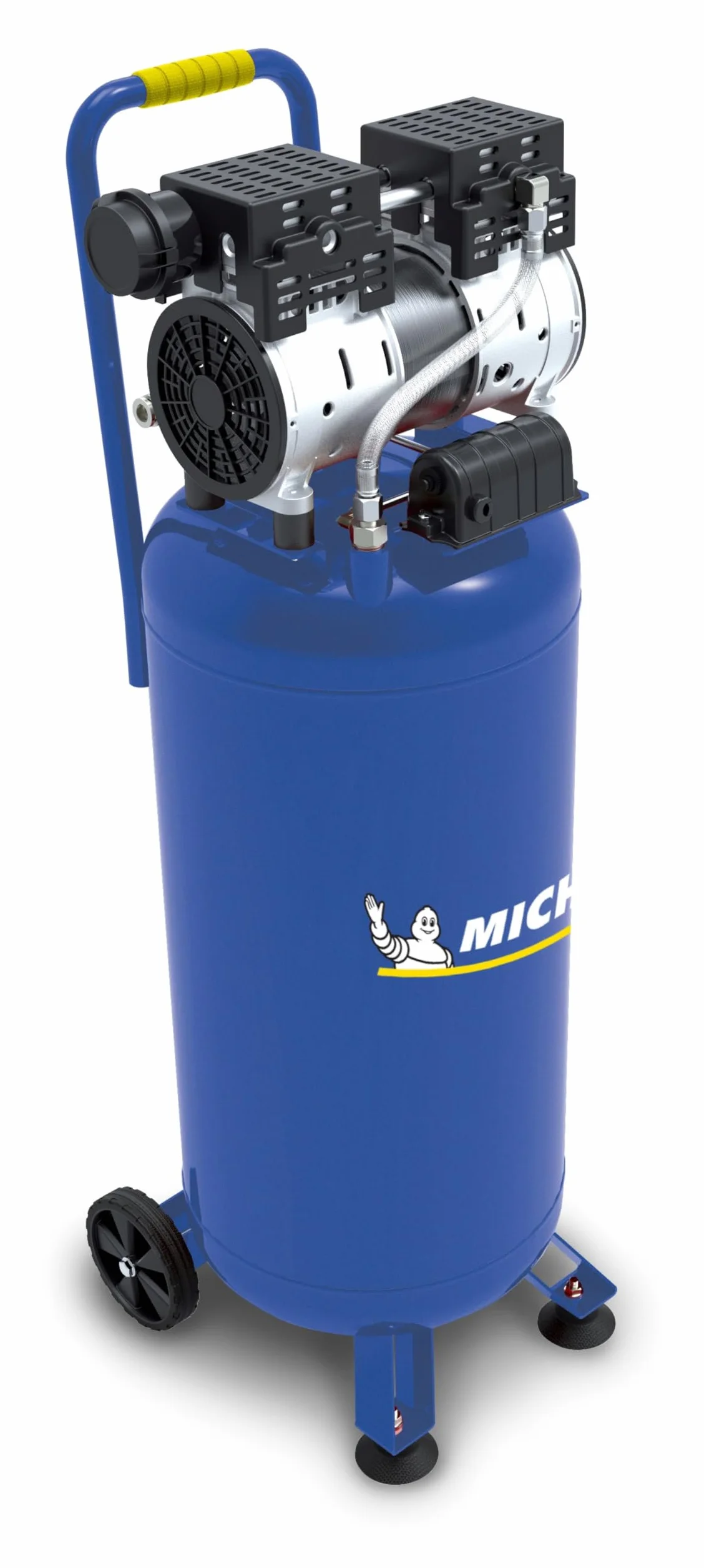 MICHELIN CA-MVX50-1 Compresor Silencioso Vertical 50L 1HP 8 Bar 130 l/min Sin Aceite