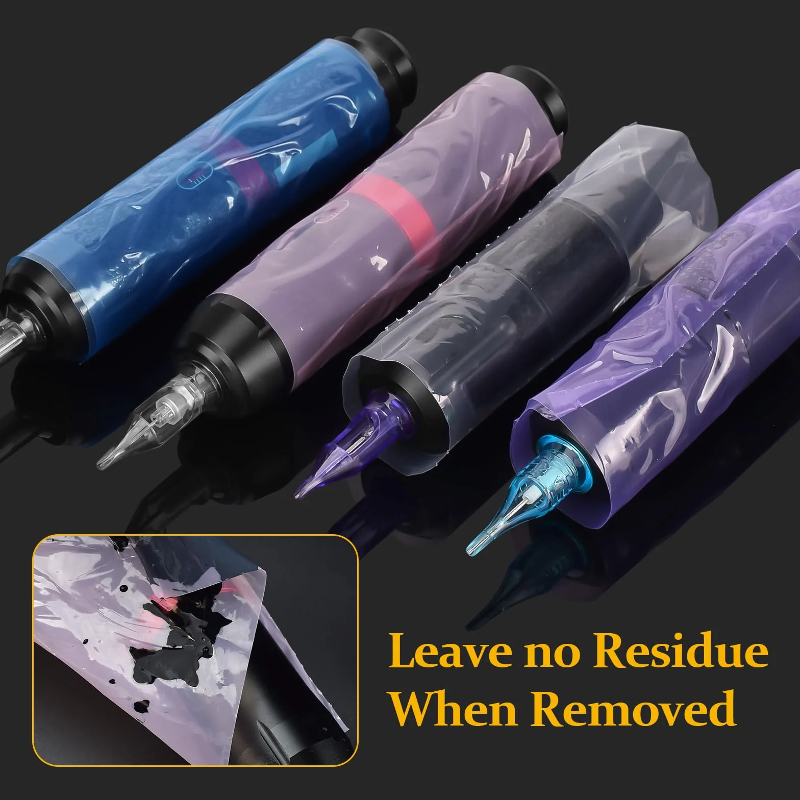Película de barrera desechable para tatuajes, perforada, cinta adhesiva, suministros (rosa) - 1200 rollos