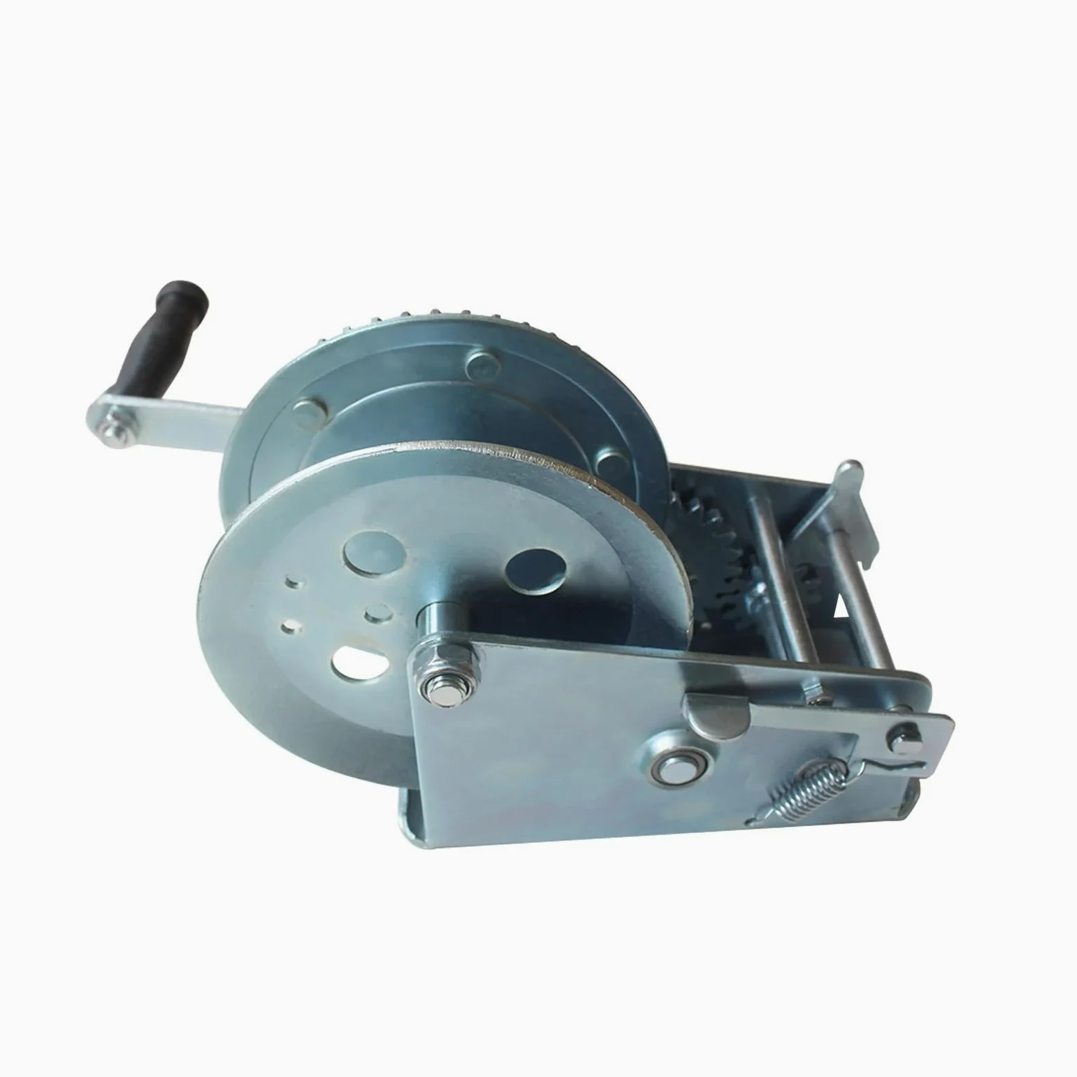 Cabrestante de tracción 1 cabrestante manual pequeño con manivela de 1200, 1600, 2500 y 3000 libras for barco, camión, cabrestante manual automático, herramienta de elevación con eslinga Ideal para re